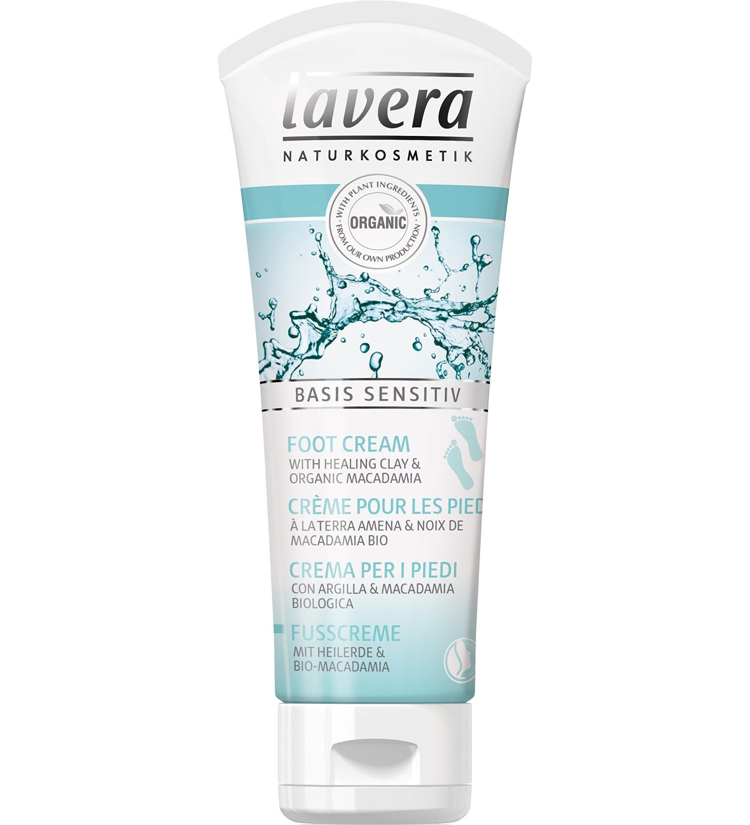 Buy Lavera Foot Cream | Organic Macadamia & Healing Clay | Fast Absorption | Natural Skin Care 75ml - International Shipping - Buy Online on SooperMarket.com