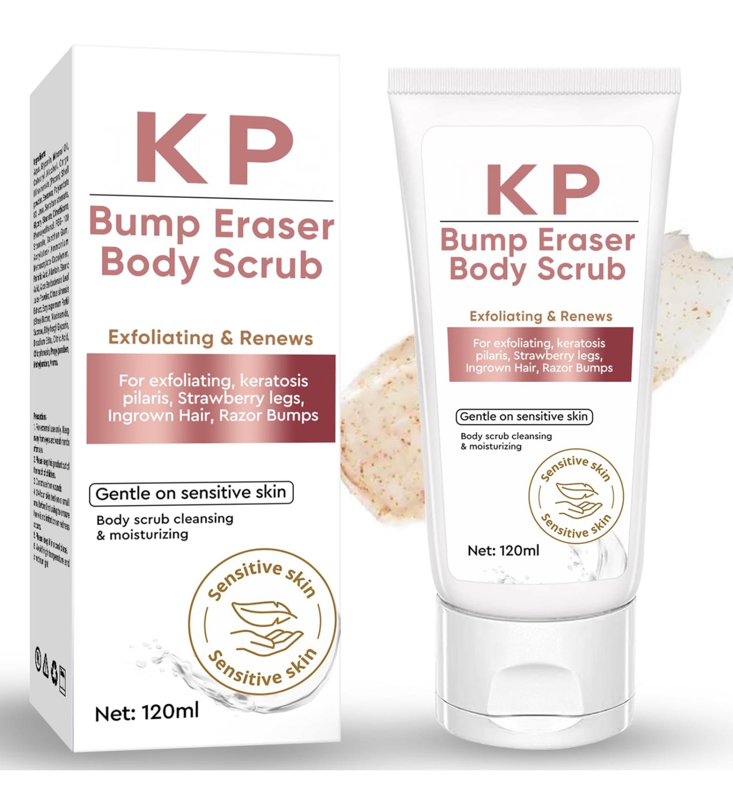 Natural Exfoliating Body Scrub for Keratosis Pilaris - Skin-Friendly Treatment for Strawberry Legs - Best Body Scrub for Women - Buy Online on SooperMarket.com