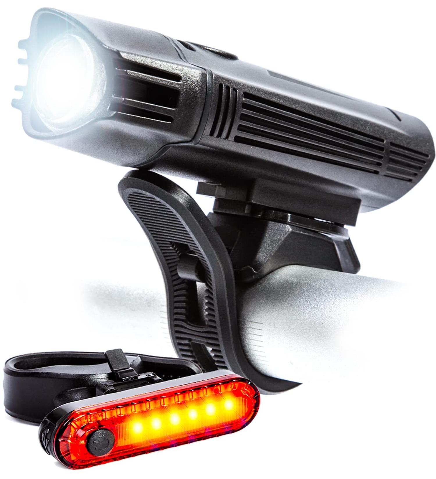 Bike Lights for Night Riding  USB Rechargeable Shark 300 Ultra Bright LED Bike Lights Front and Back Safety Tail Light Included  Bicycle Light Compatible with Mountain  Road  Kids & City Bicycles - Buy Online on SooperMarket.com