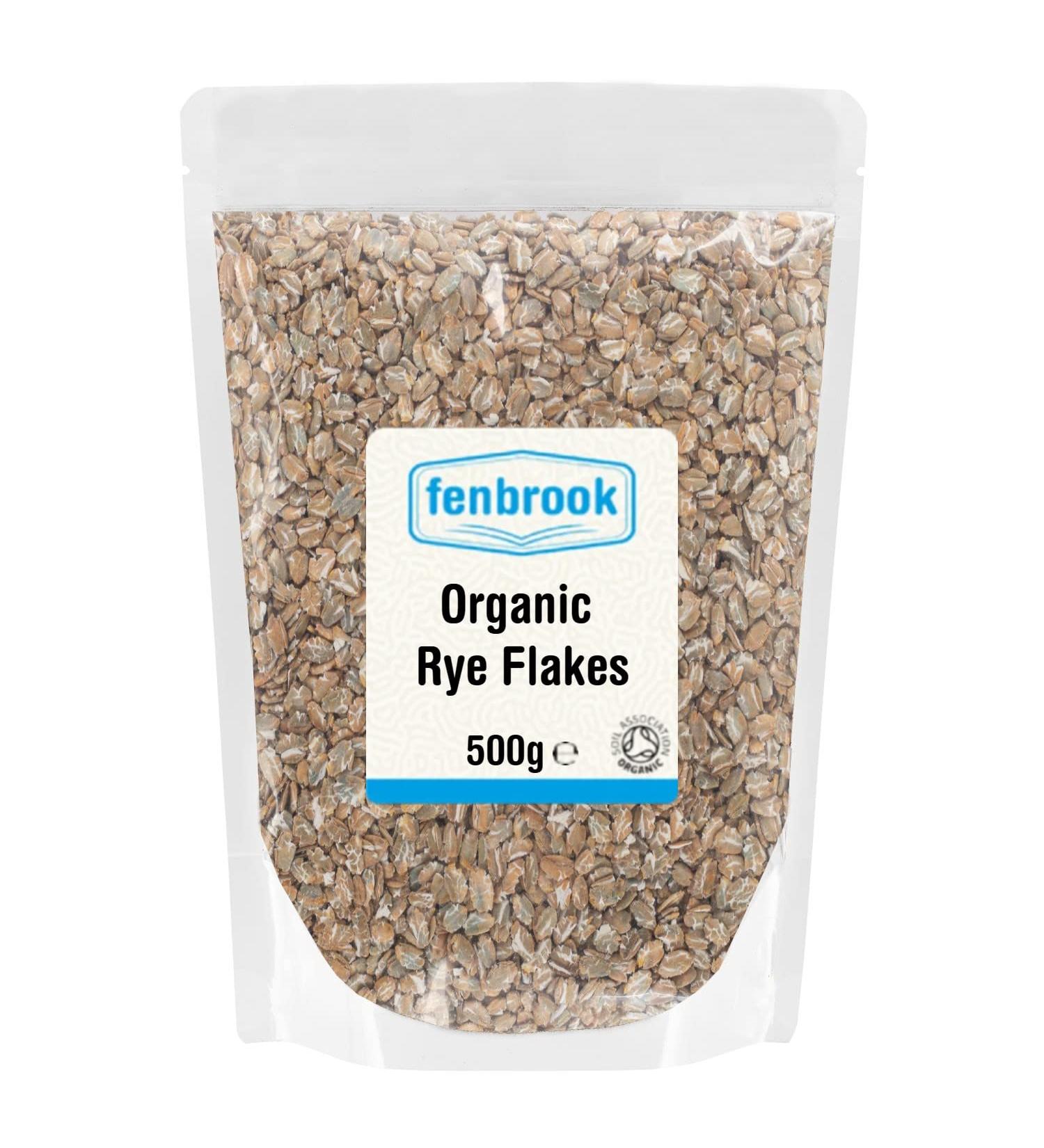 Organic Rye Flakes 500g | Certified Organic by Fenbrook Organic - Buy Online on SooperMarket.com
