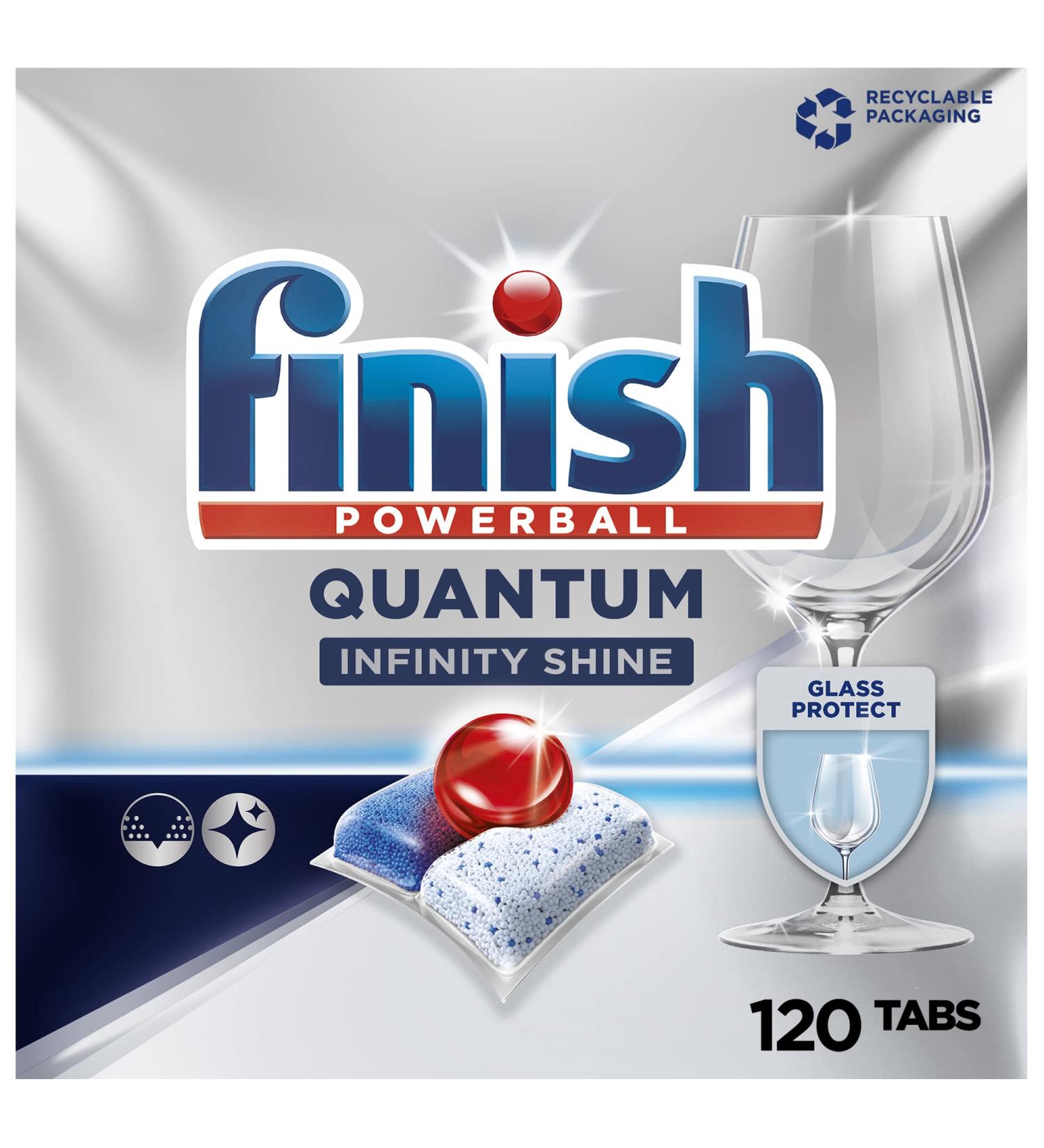 Finish Quantum Infinity Shine Dishwasher Tablets REGULAR 120 Tablets - Buy Online on SooperMarket.com
