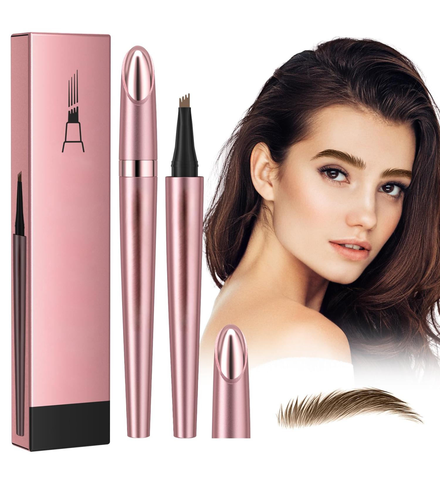 Microblading Eyebrow Pencil Kaluofan Microblading Eyebrow Pen Eyebrow Pencil Microblading Long-lasting Waterproof Creat Natural and Unique Makeup Look(Light Brown) - Buy Online on SooperMarket.com