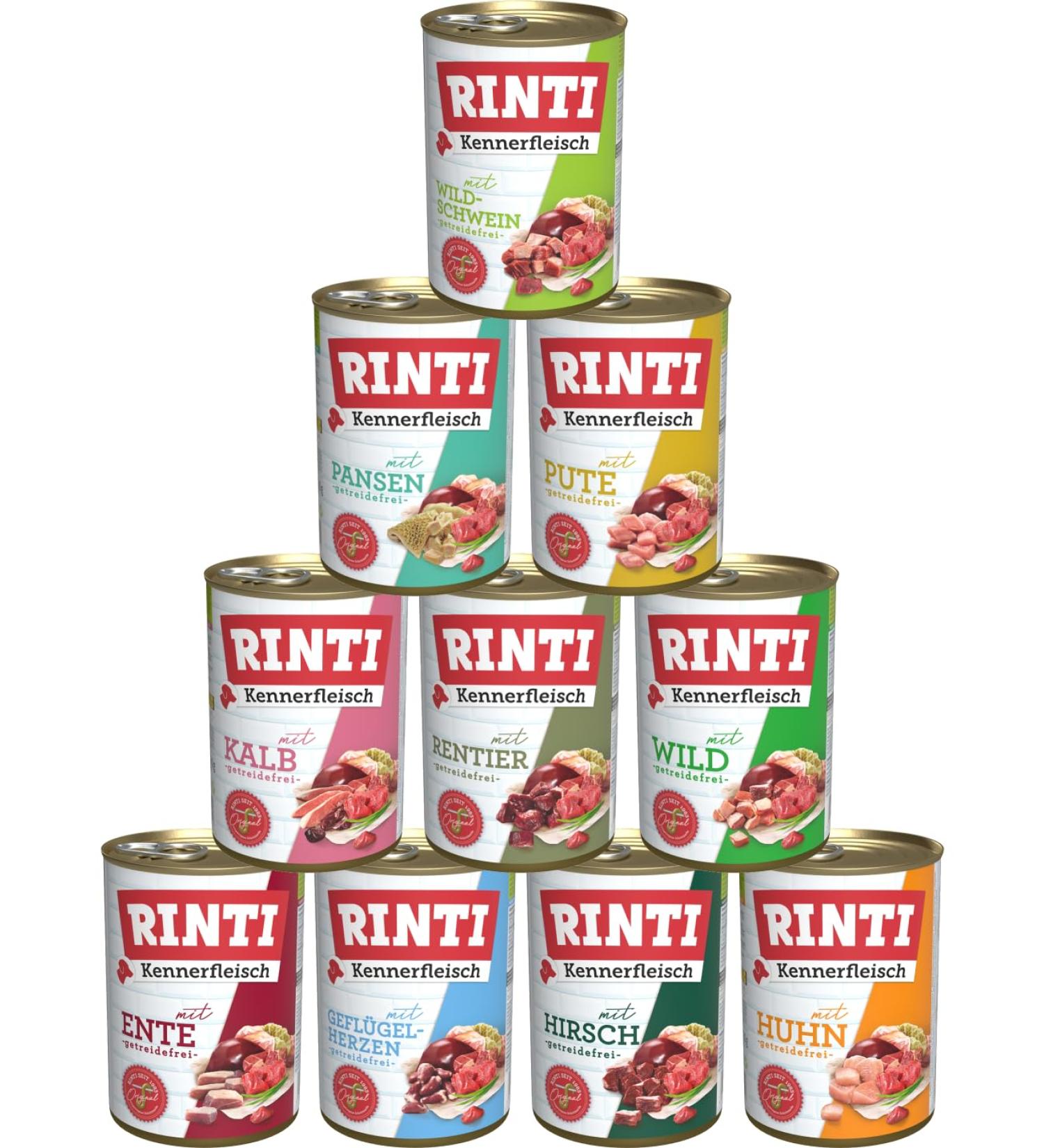 Rinti Connoisseur 400g Mix | 10 Varieties of Cereal-Free Wet Dog Food | Available in 10 20 or 30 Packs | Shop Now! - Buy Online on SooperMarket.com
