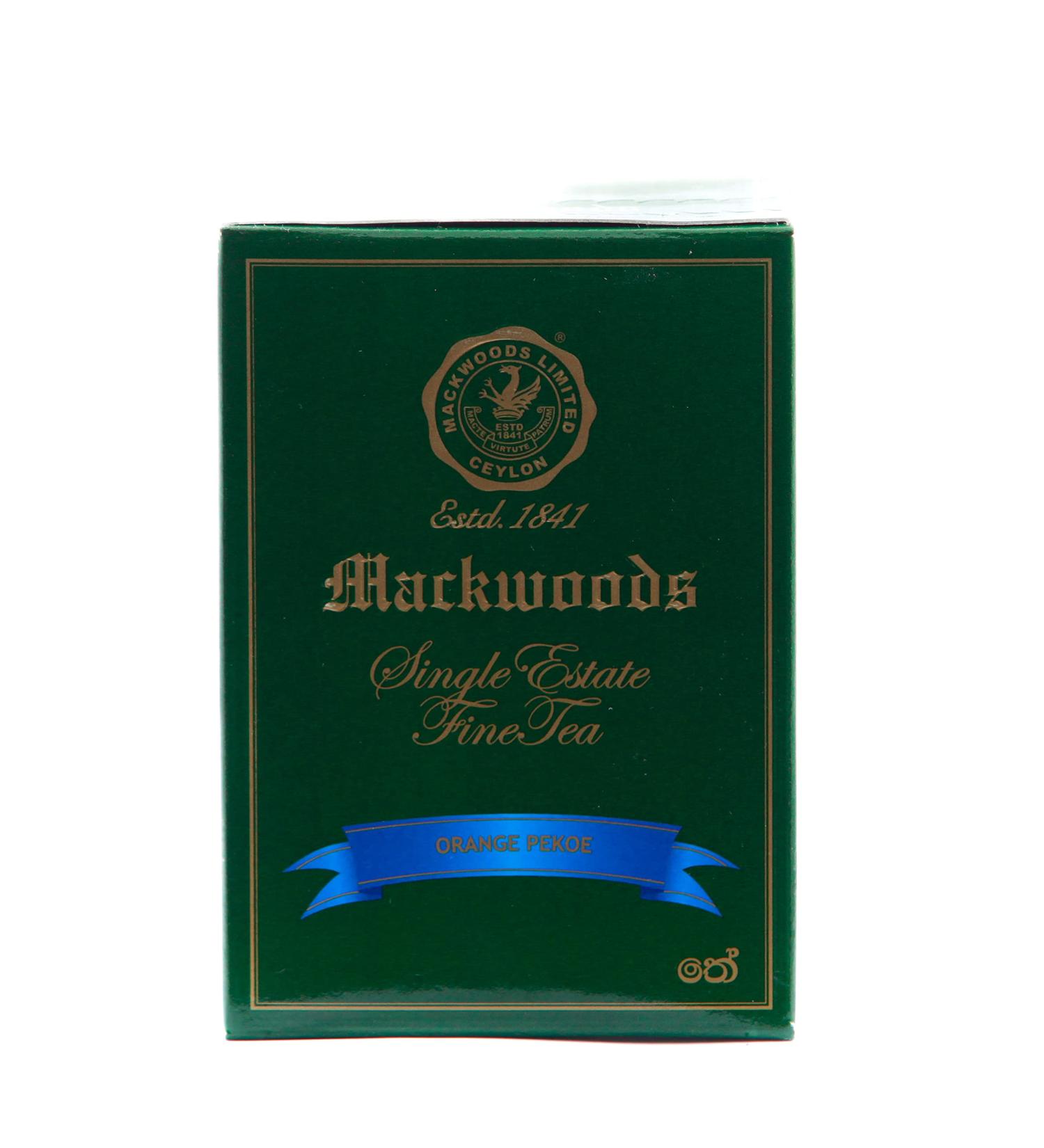 CEYLON BLACK TEA MACKWOODS SINGLE ESTATE LOOSE LEAF ORANGE PEKOE (OP) IN A CARTON - 100g - Buy Online on SooperMarket.com