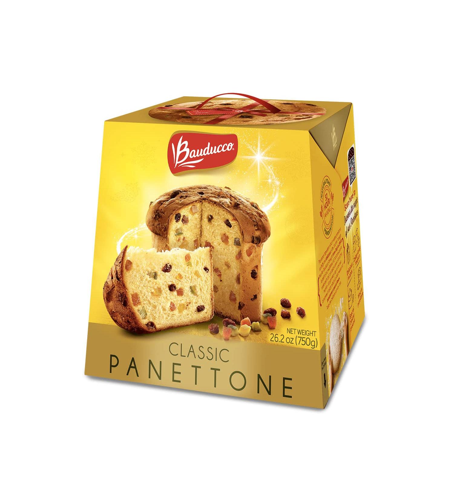 Bauducco Panettone Classic - Moist & Fresh Fruit Holiday Cake - Traditional Italian Recipe With Candied Fruit & Raisins  The Perfect Gift During the Holidays - 26.2oz 26.2 Ounce (Pack of 1) - Buy Online on SooperMarket.com