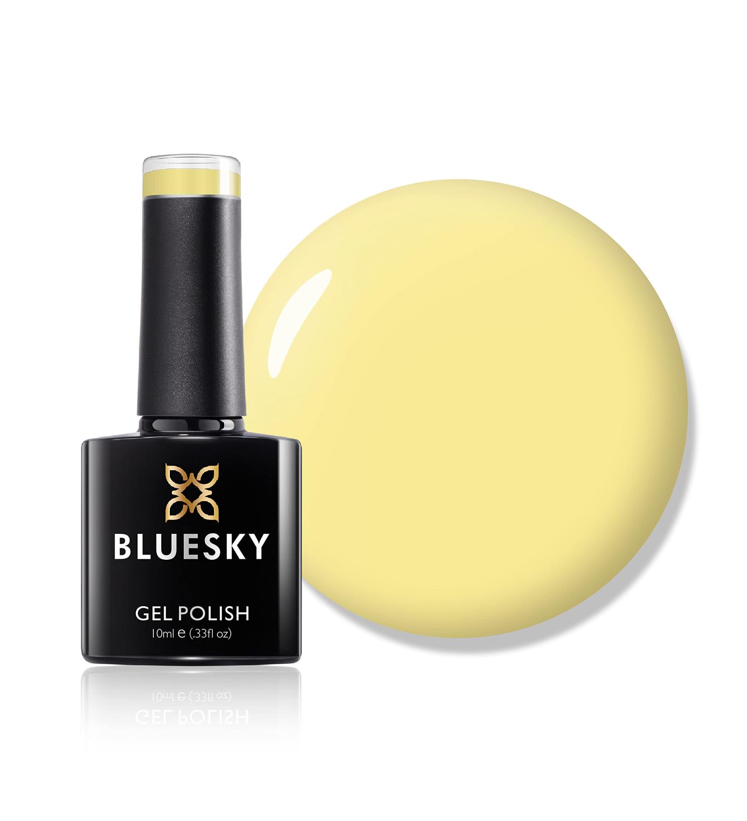 Bluesky Gel Nail Polish Primrose Yellow 80566 Light Primrose Yellow Long Lasting Chip Resistant 10 ml (Requires Drying Under UV LED Lamp) Primrose Yellow 10 ml (Pack of 1) - Buy Online on SooperMarket.com