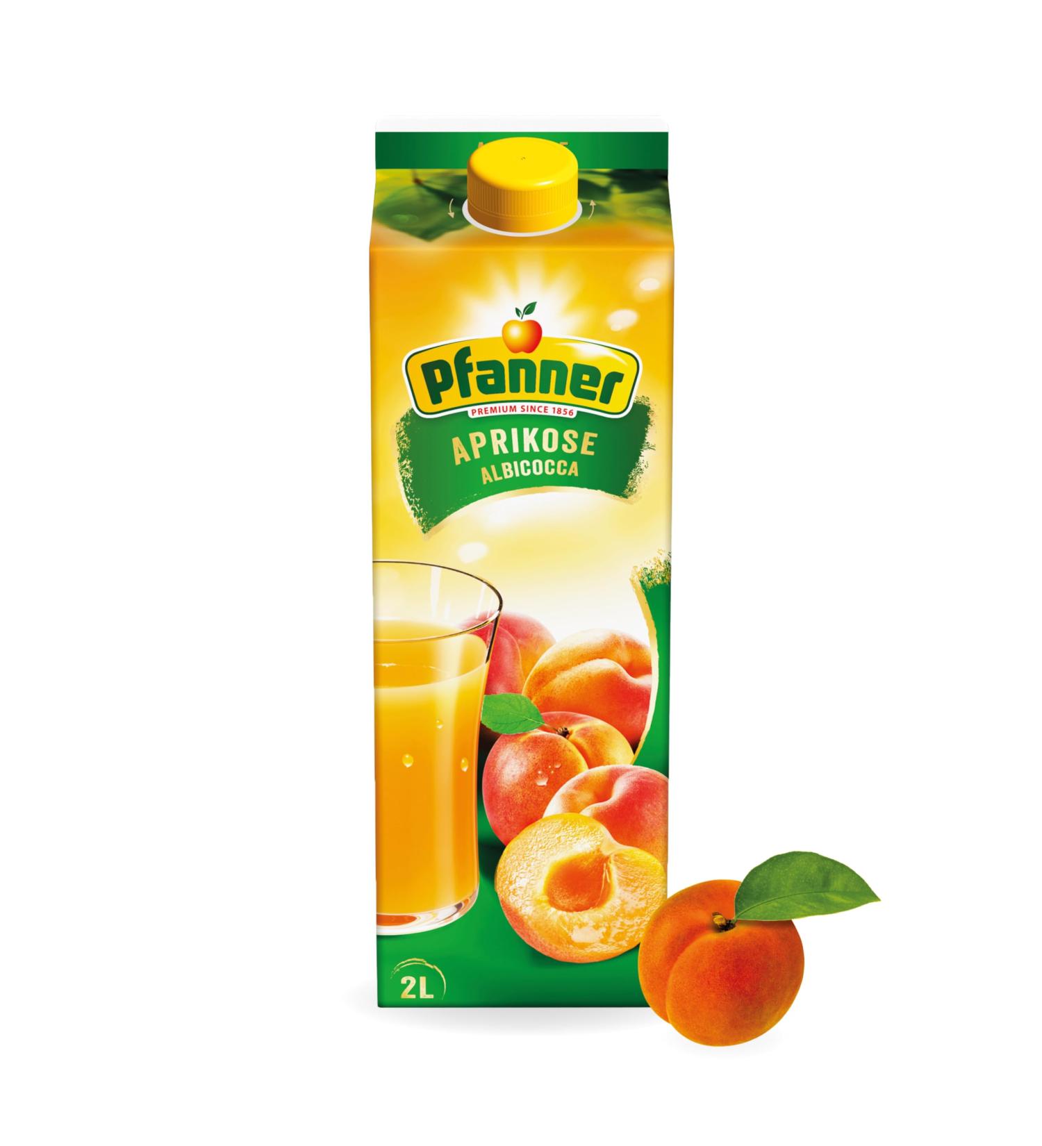 Pfanner Apricot Nectar 2L - Delicious Fruit Drink with 40% Apricot Content | Buy Internationally - Buy Online on SooperMarket.com
