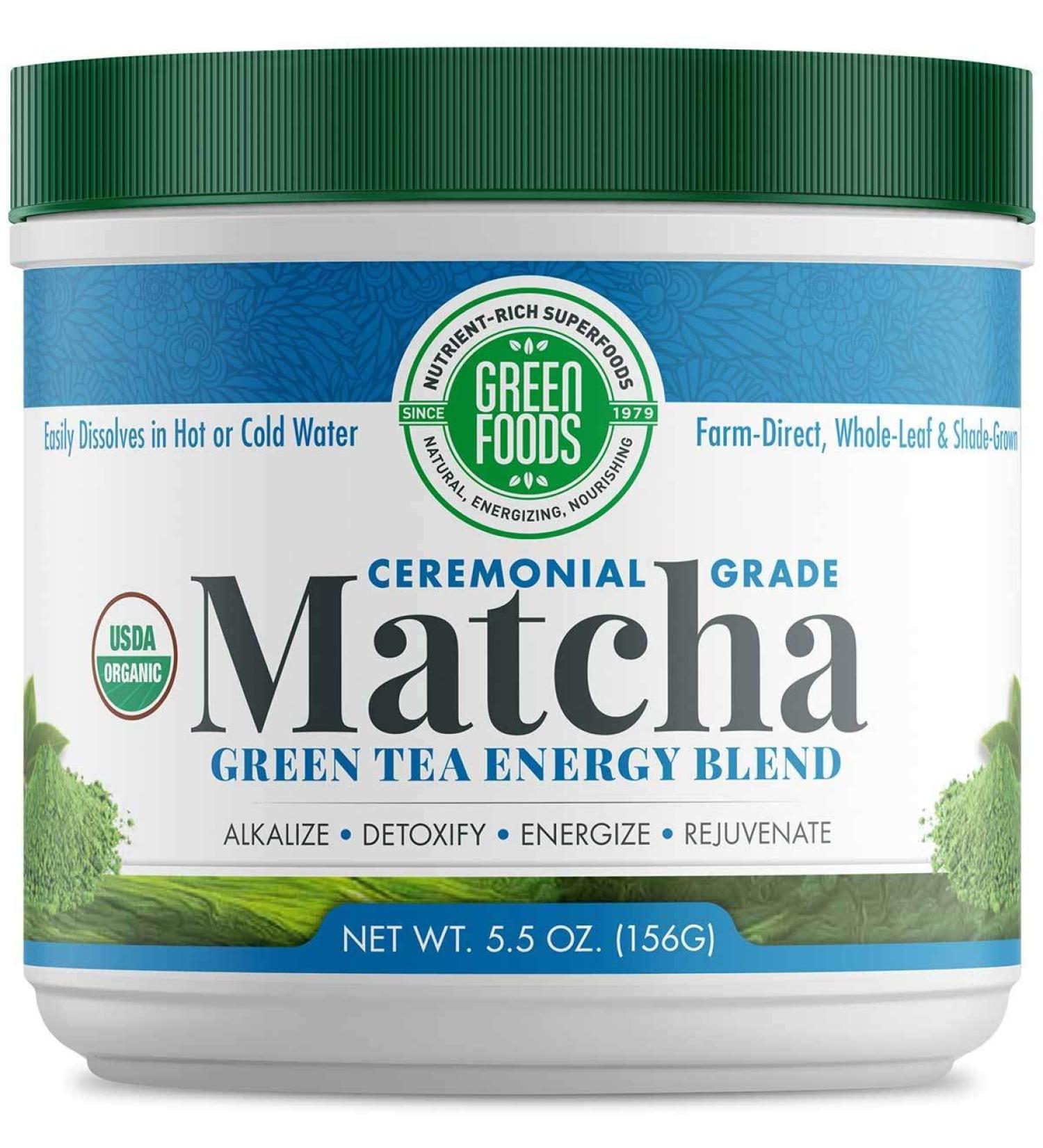 Organic Matcha Green Tea Powder - 5.5 Ounce (Pack of 1) by Green Foods - Buy Online on SooperMarket.com
