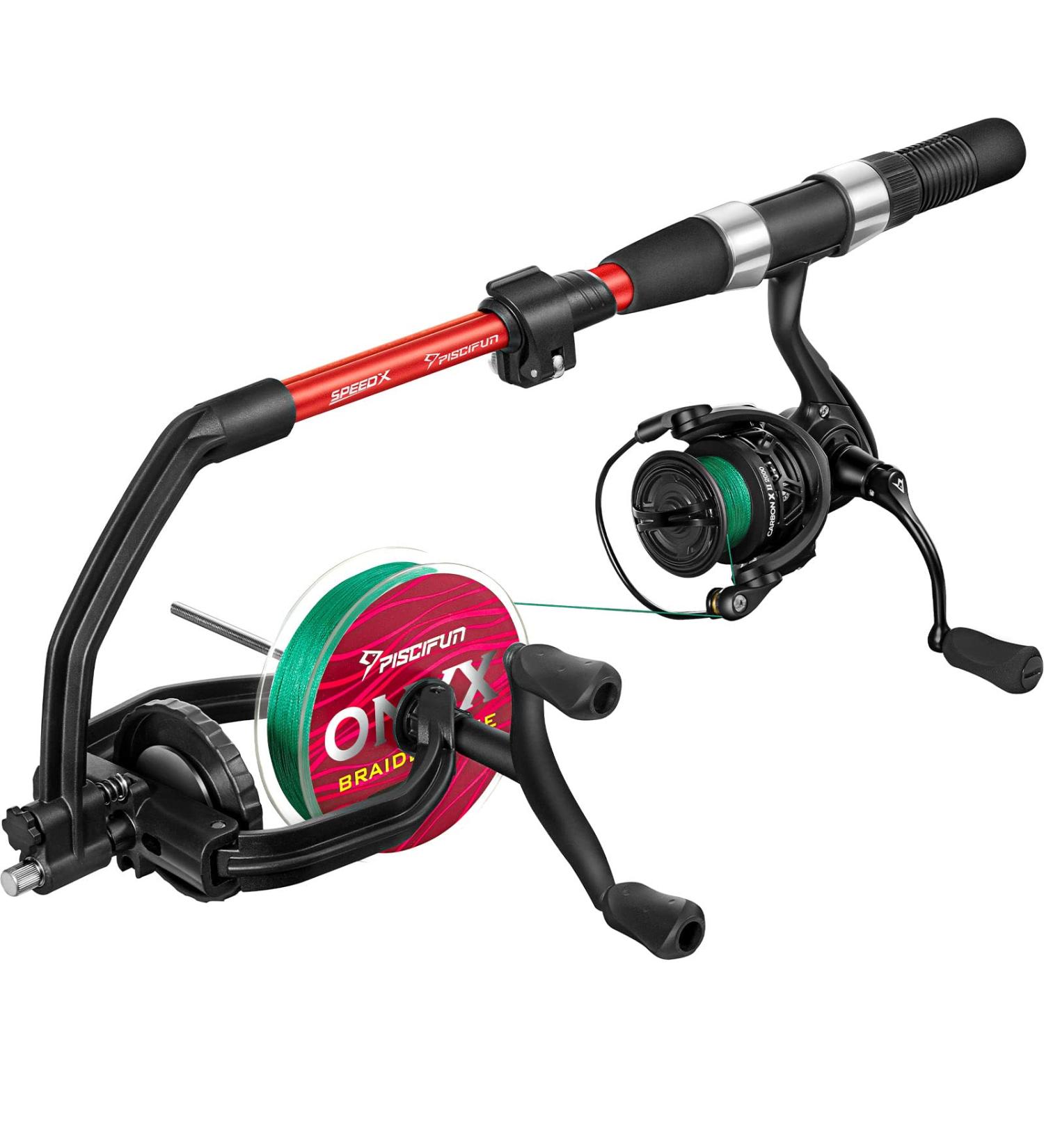 Piscifun Speed X Fishing Line Spooler Machine with Unwinding Function - Spooling Station for Spinning, Cast, and Spincast Reels - Buy Online on SooperMarket.com
