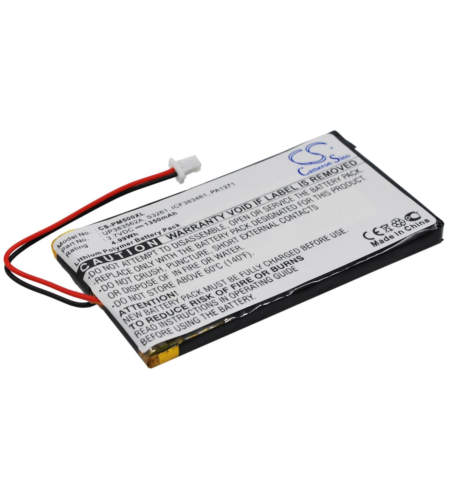 Replacement Battery for Palm M500/M505/M515 - 1350mAh 3.7V Compatible with IA1TB12B1 ICF383461 PA1371 - Buy Online on SooperMarket.com