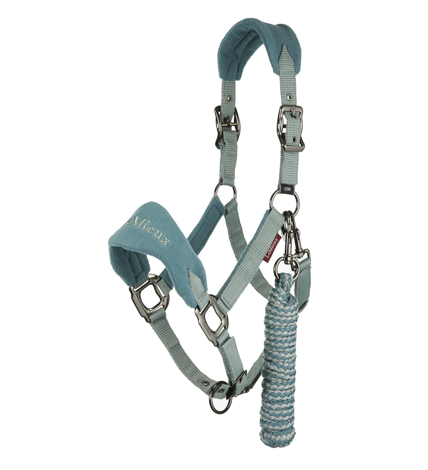 LeMieux Vogue Fleece Headcollar and Leadrope Halter COB Sage