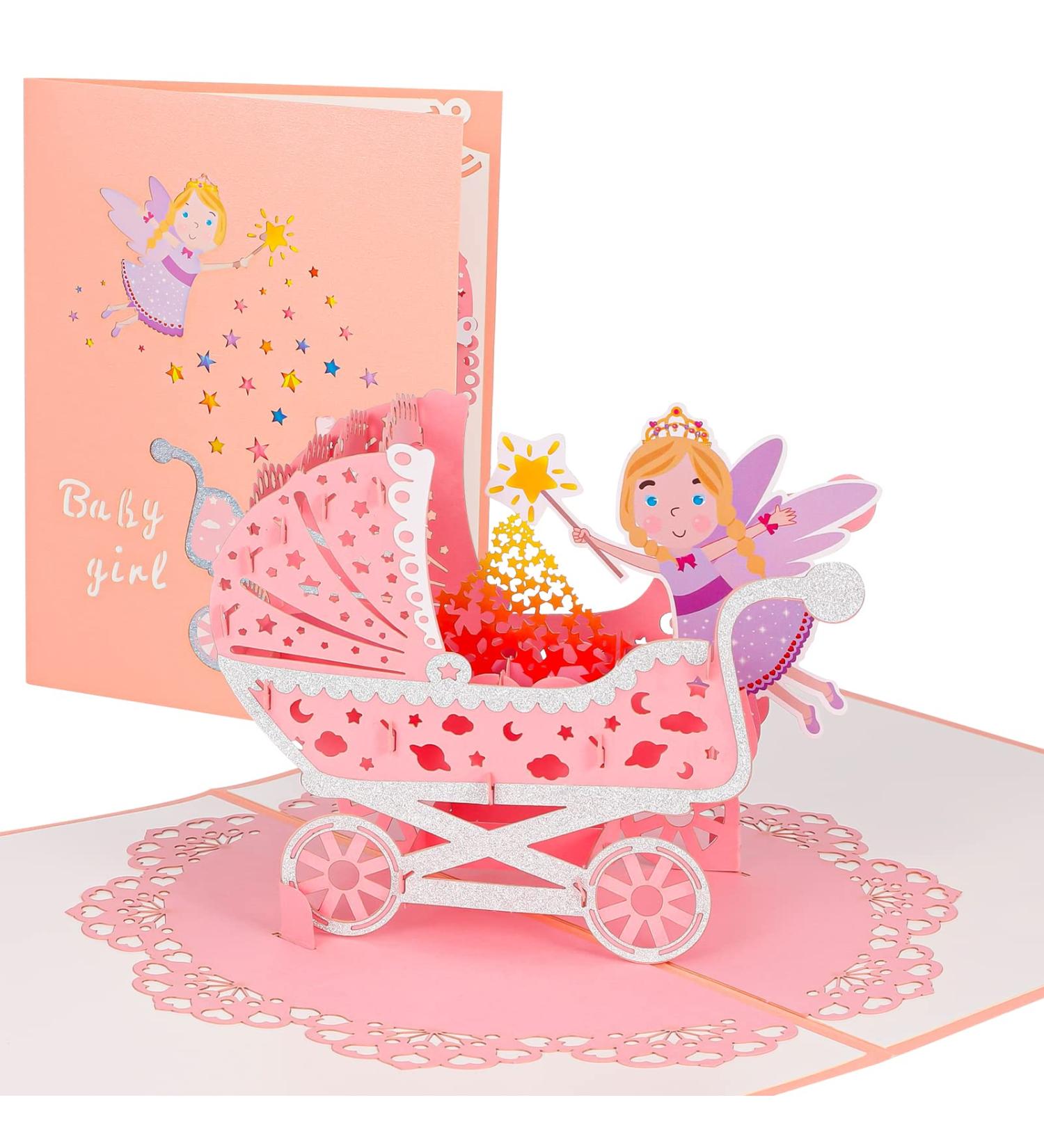 Auxsooul 3D Pop-Up Baby Cards | Unique Handmade Greetings for Newborn Boys | Perfect Birth & Birthday Congratulations - Buy Online on SooperMarket.com
