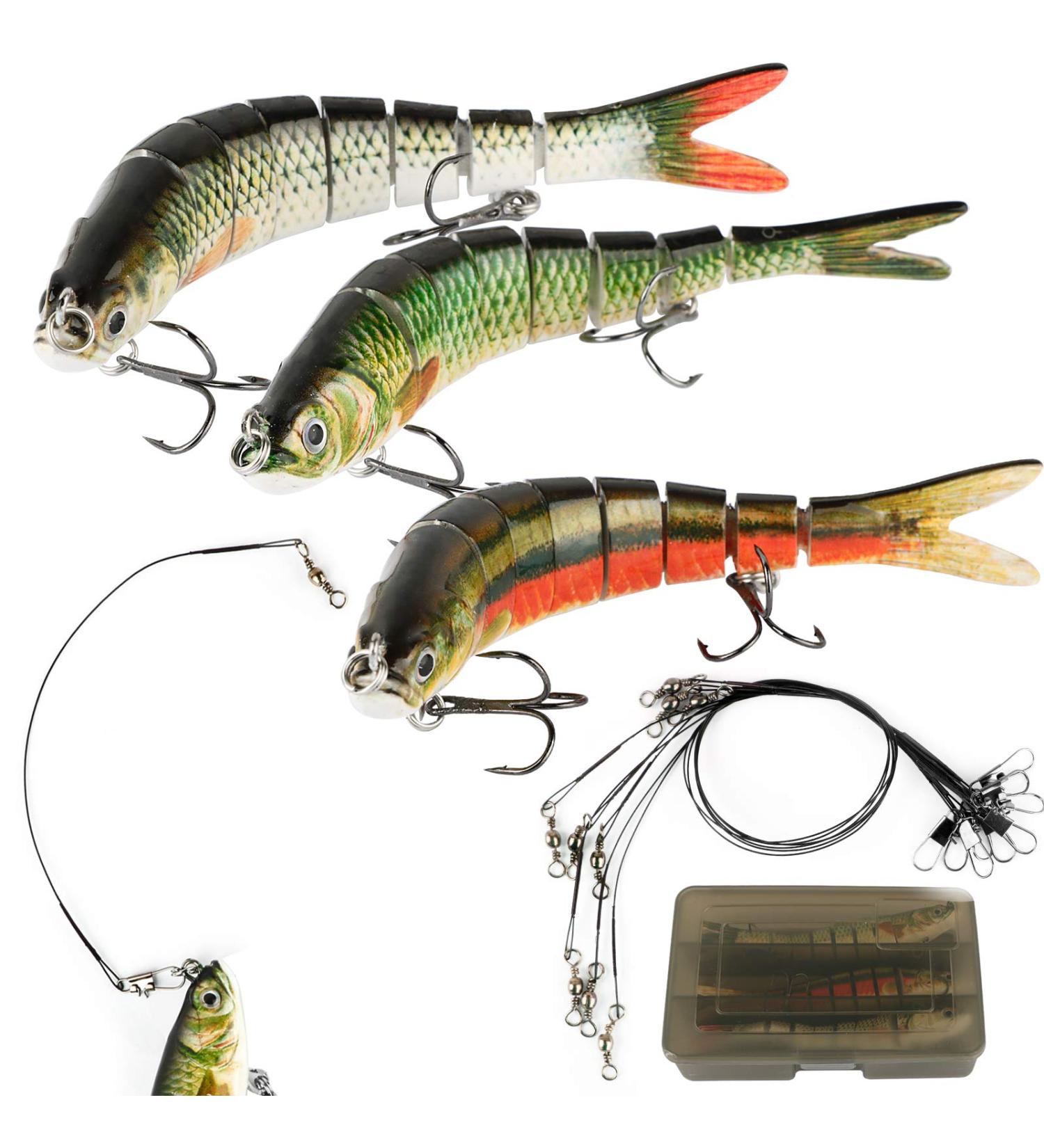 3-Piece Wobbler Hecht Kader Set | Realistic Swimbait for Predatory Fish | 13.5cm 27g | International Shipping Available - Buy Online on SooperMarket.com