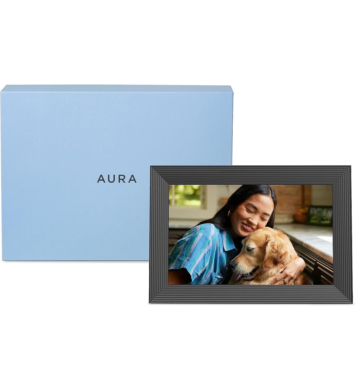 Aura Carver WiFi Digital Picture Frame - The Ultimate Gift | Effortless Setup & Free Unlimited Storage | Send Photos Easily from Your Phone | Gravel Carver - Buy Online on SooperMarket.com