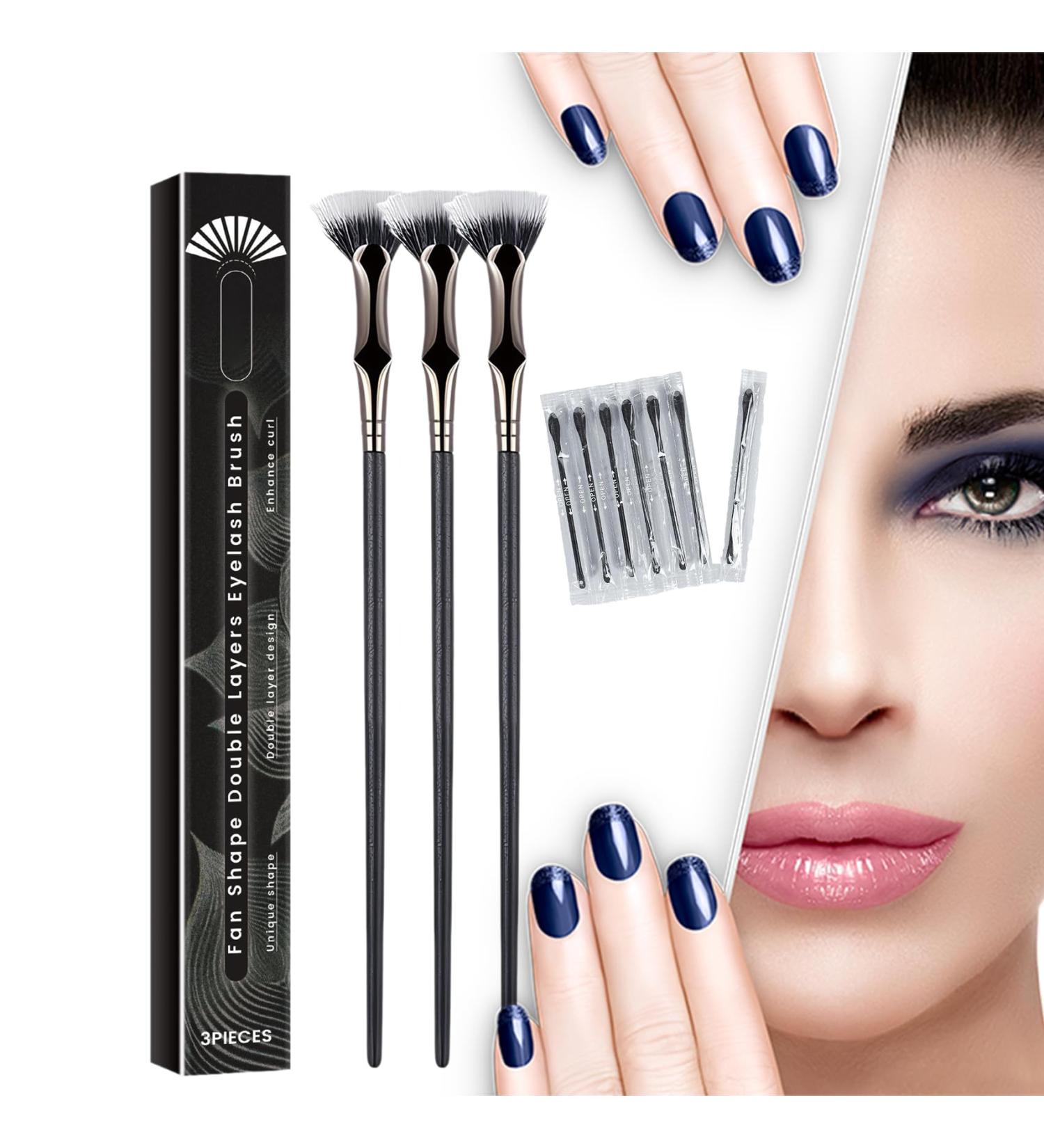 Folding Angle Scalloped Lash Brush 2024 New Folding Angle Scalloped Lash Brush (3Pcs) - Buy Online on SooperMarket.com
