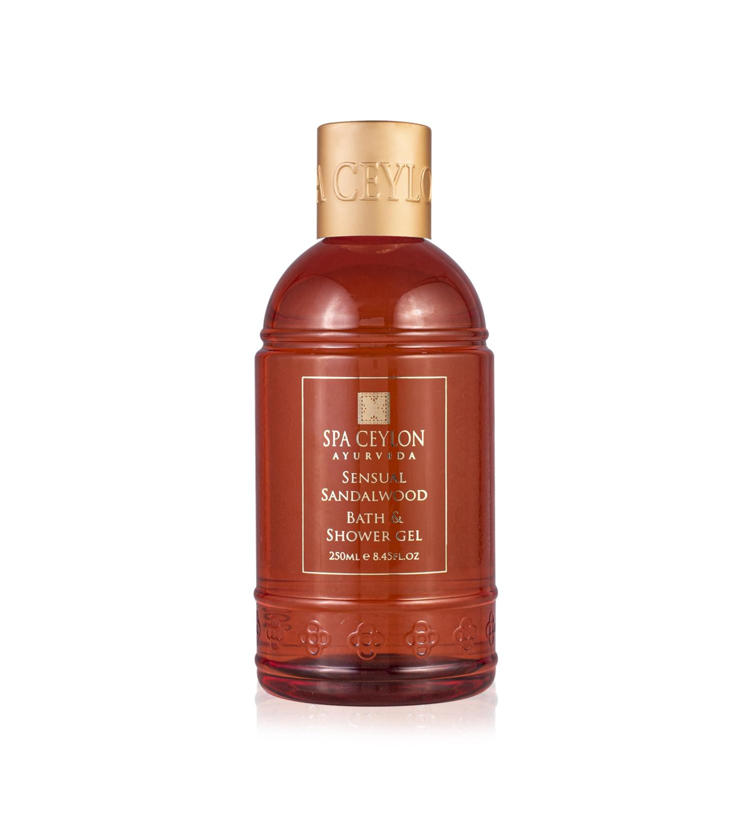 SPA CEYLON Sensual Sandalwood Bath & Shower Gel - Hydrating Herbal Wash with Aloe Vera & Coconut | Vegetarian & Cruelty-Free - Buy Online on SooperMarket.com