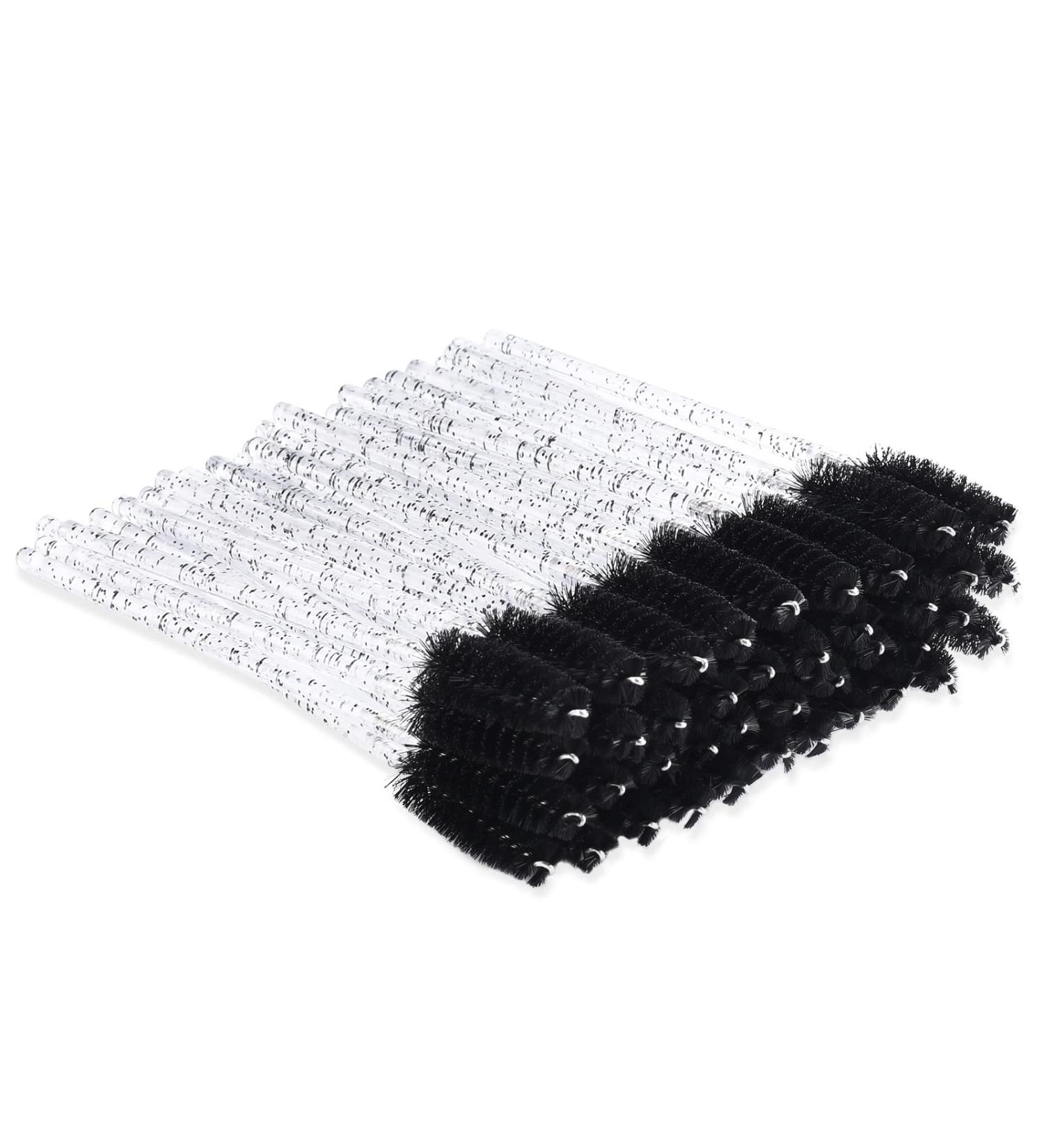 200 Colorful Disposable Mascara Wands for Eyelash Extensions and Brow Grooming - Lash Extension Supplies (Black) - Buy Online on SooperMarket.com