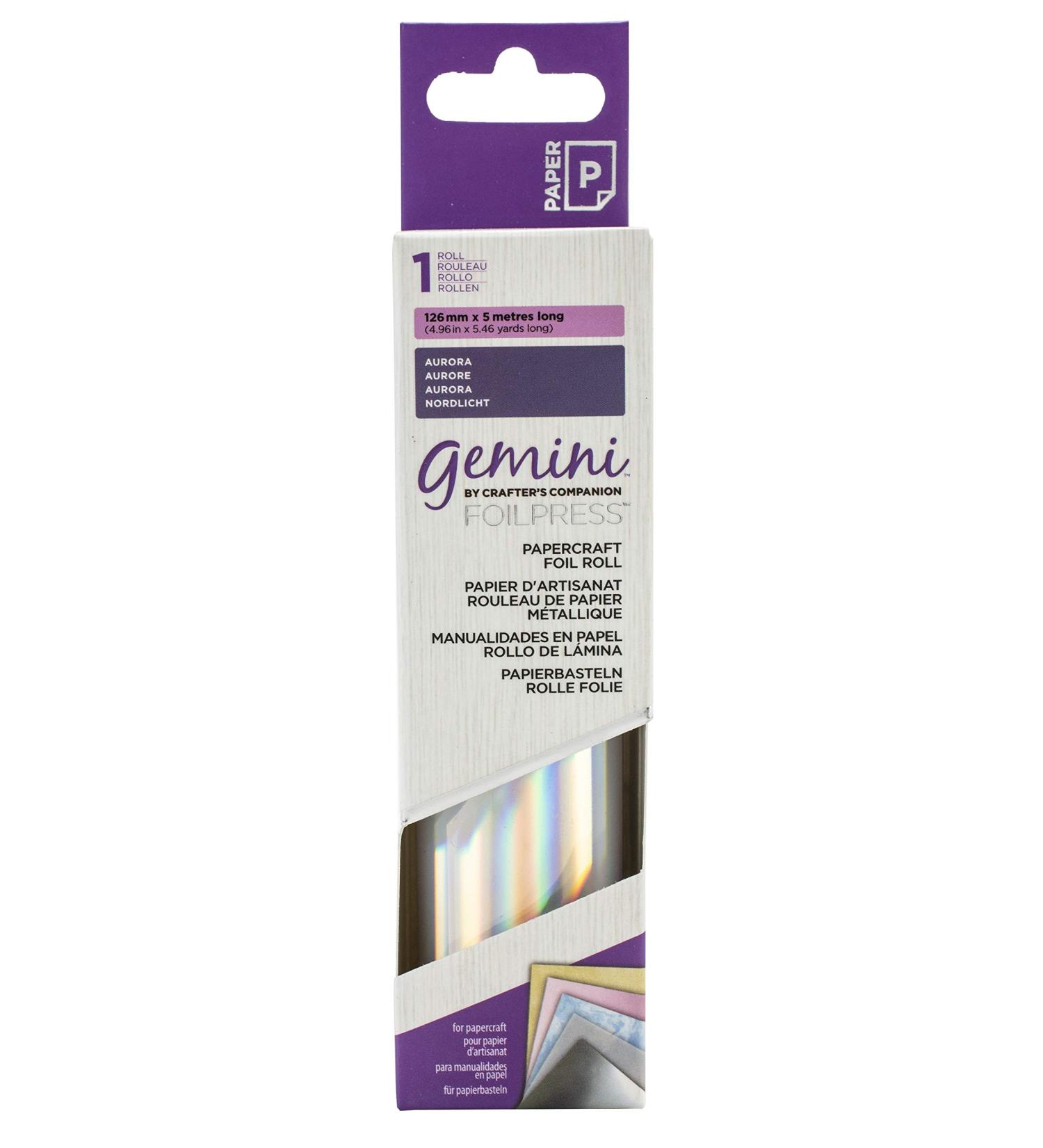 Crafter's Companion Gemini FoilPress Papercraft Foil Roll-Aurora