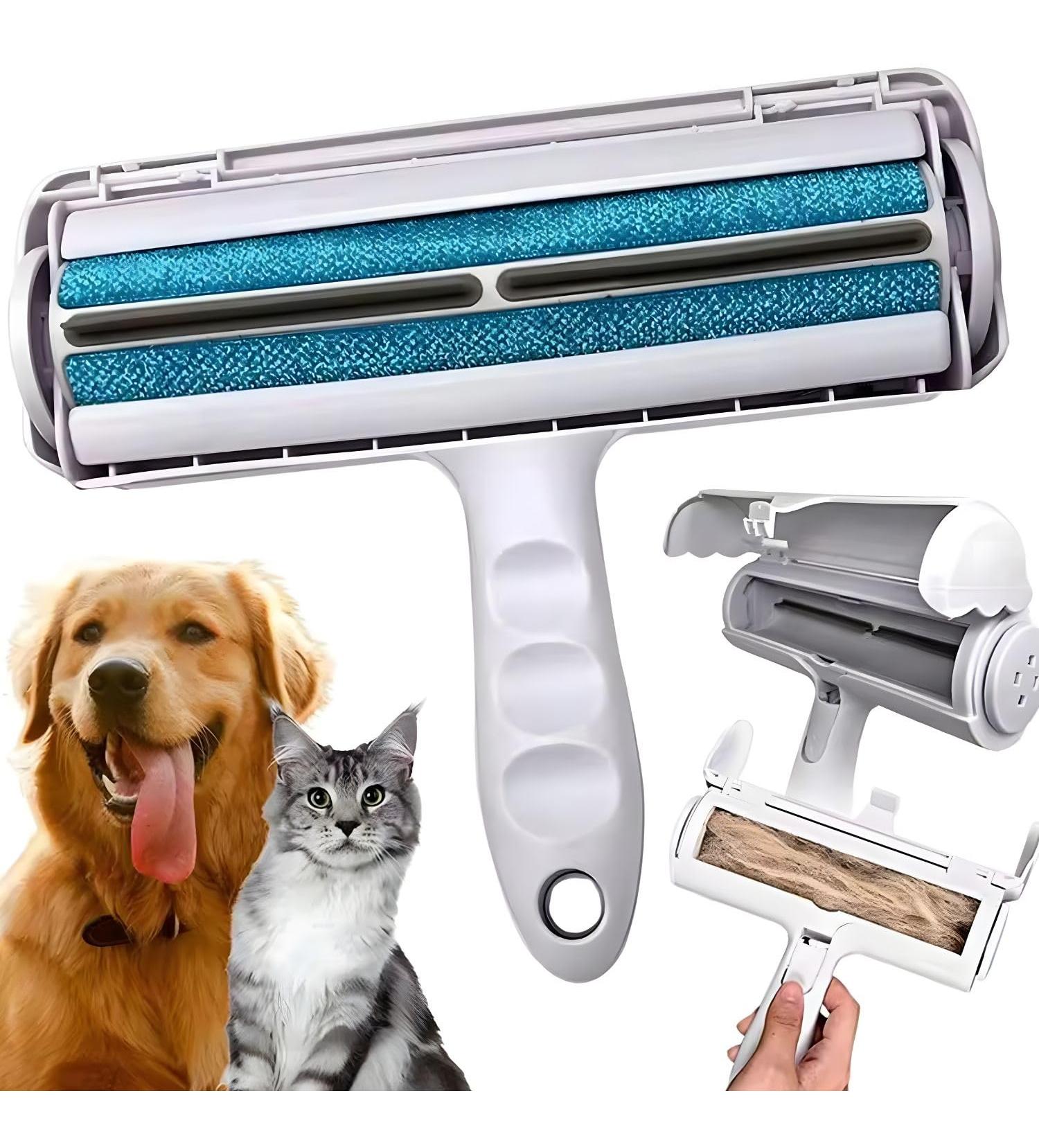 Boumour Animal Hair Remover | Lint Roll & Self-Cleaning Tool for Pet Hair on Carpets Sofas & Beds - Effective Cat & Dog Hair Removal - Buy Online on SooperMarket.com