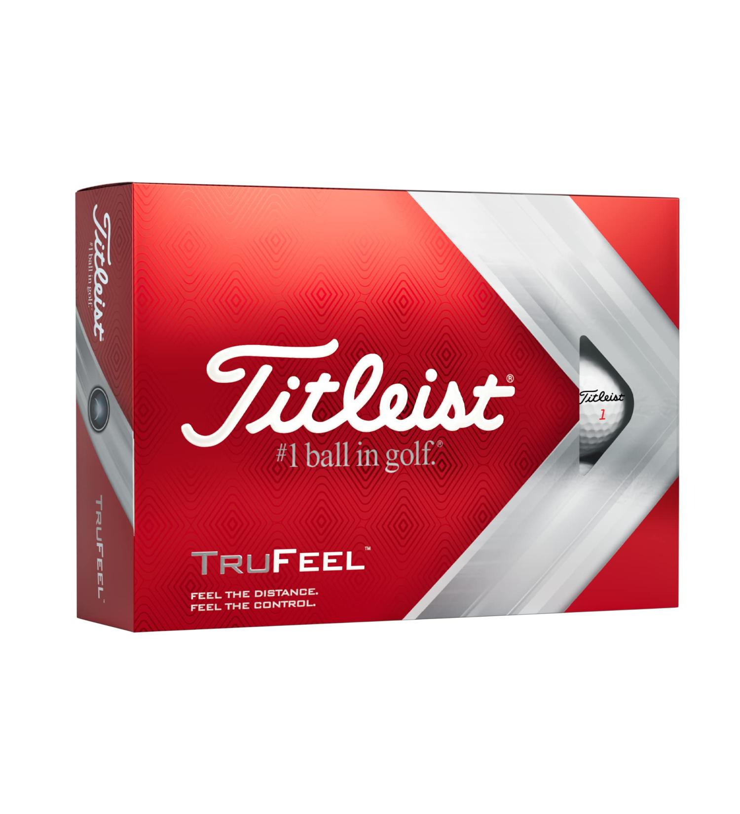 Titleist TruFeel Golf Balls - White: Premium Performance for Enhanced Distance and Control - Buy Online on SooperMarket.com