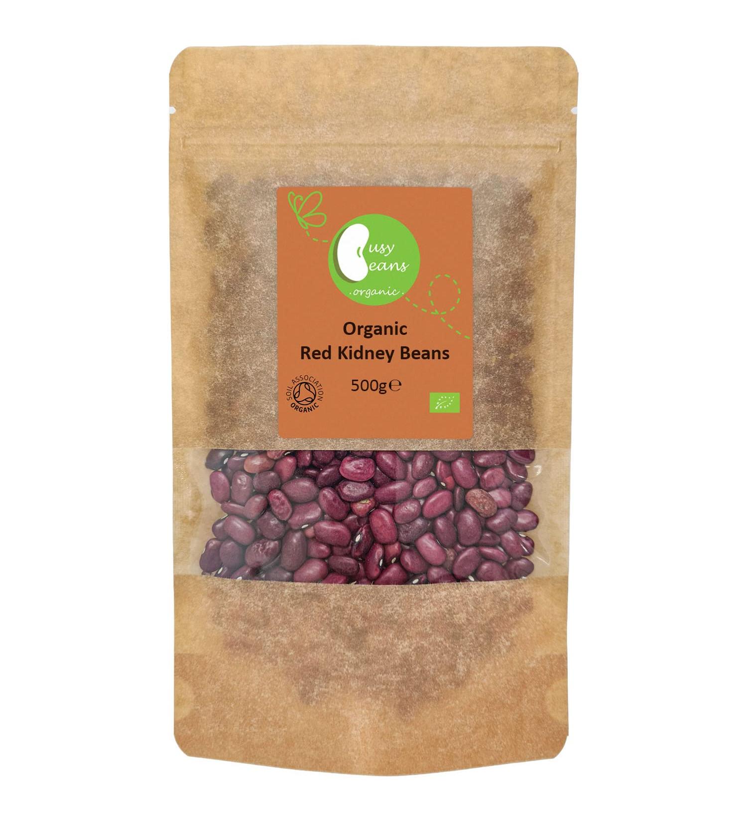 Organic Red Kidney Beans -Certified Organic- by Busy Beans Organic (500g) - Buy Online on SooperMarket.com