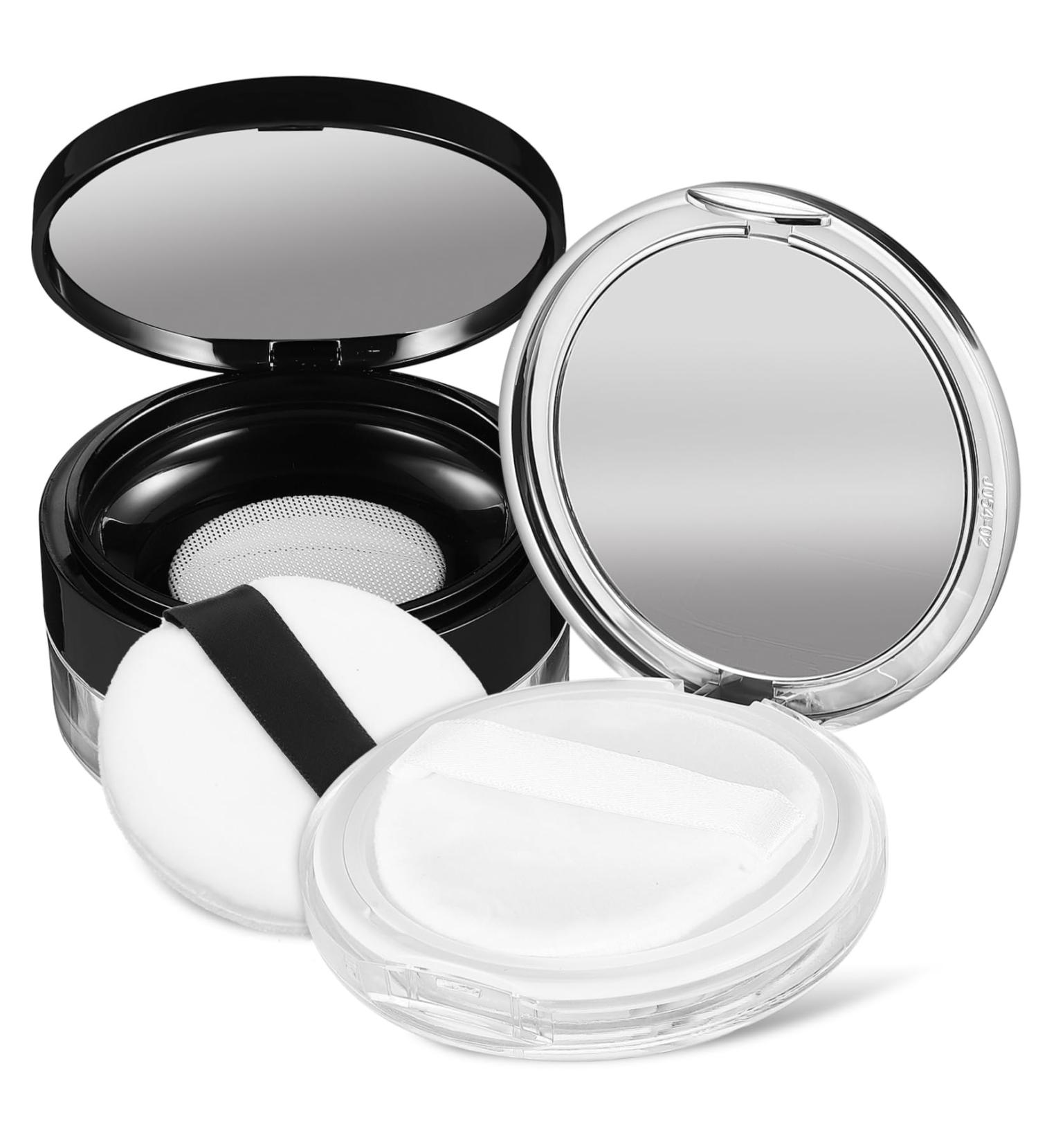 Mikinona 2pcs Powder Dispenser Plastic Travel Powder Containers Powder Container - Buy Online on SooperMarket.com