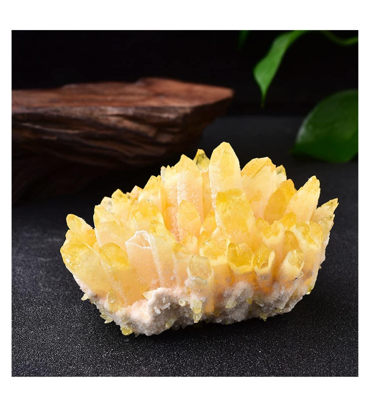 Natural Crystal Cluster Ore Specimens Yellow Green Quartz Reiki Stone Raw CrystalsHome Decor Collect Gifts Ornaments 1PCS Decoration Primary Stones and Minerals (Color : A Yellow Size : 500-550g) 500-550g A Yellow - Buy Online on SooperMarket.com