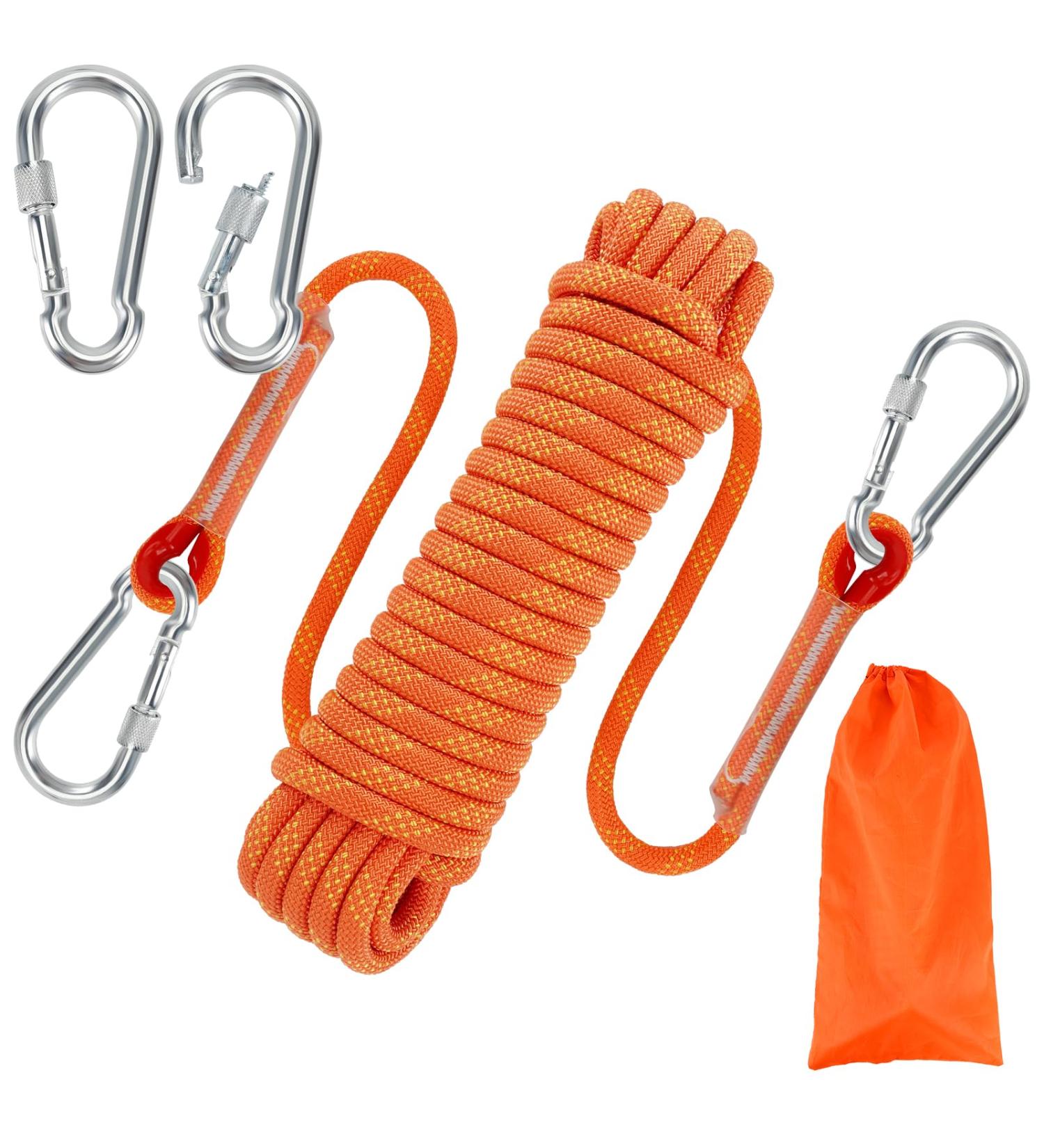 Buy 10mm Nylon Climbing Rope - Outdoor Security & Rescue Rope for Height Work | Fire Rescue & Abseiling Use - Durable Red Static Rope - Buy Online on SooperMarket.com