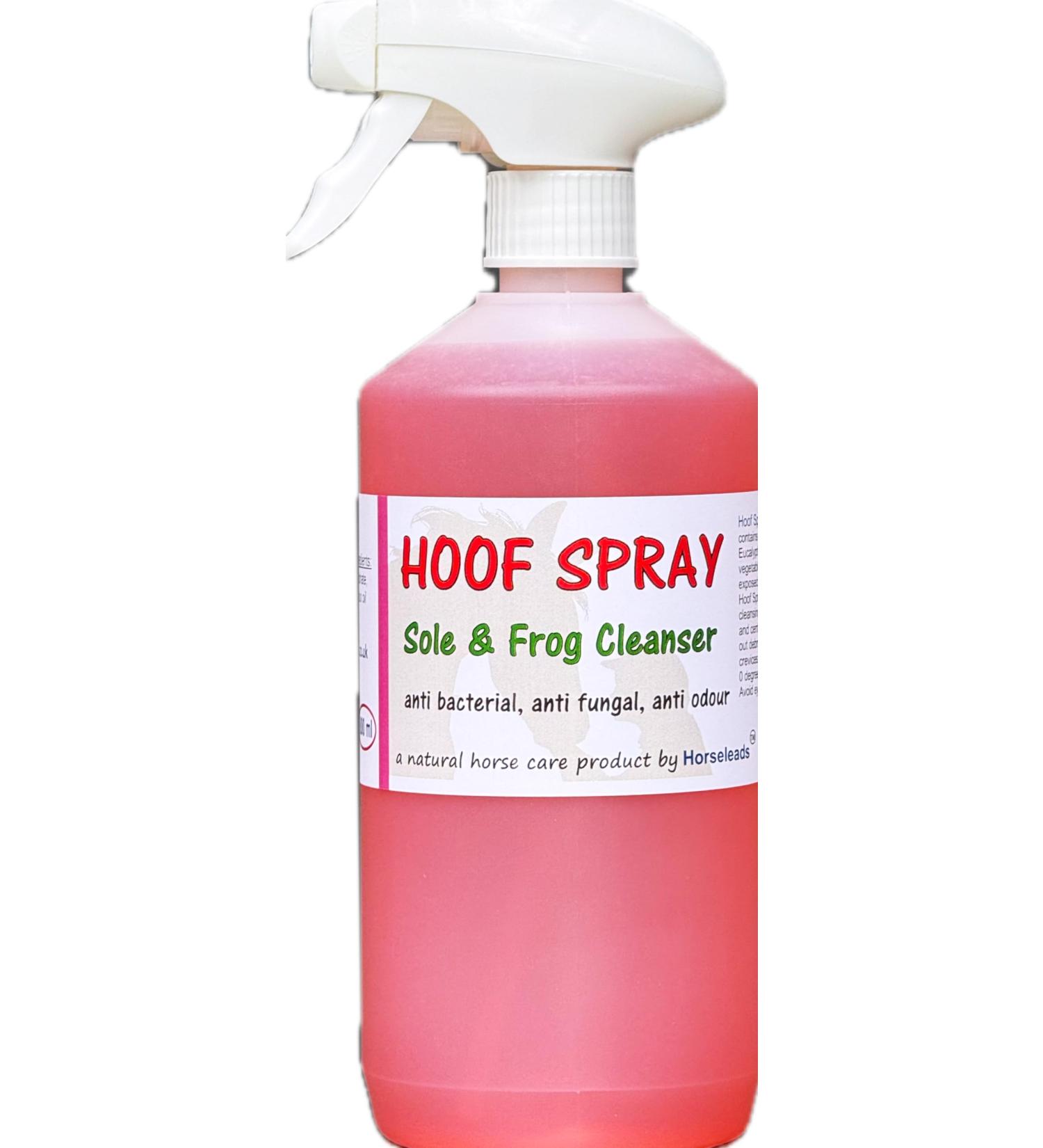 Hoof Spray Sole and Frog Disinfectant Antiseptic Cleanser by Horse Leads 800 ml for thrush for horses - Buy Online on SooperMarket.com