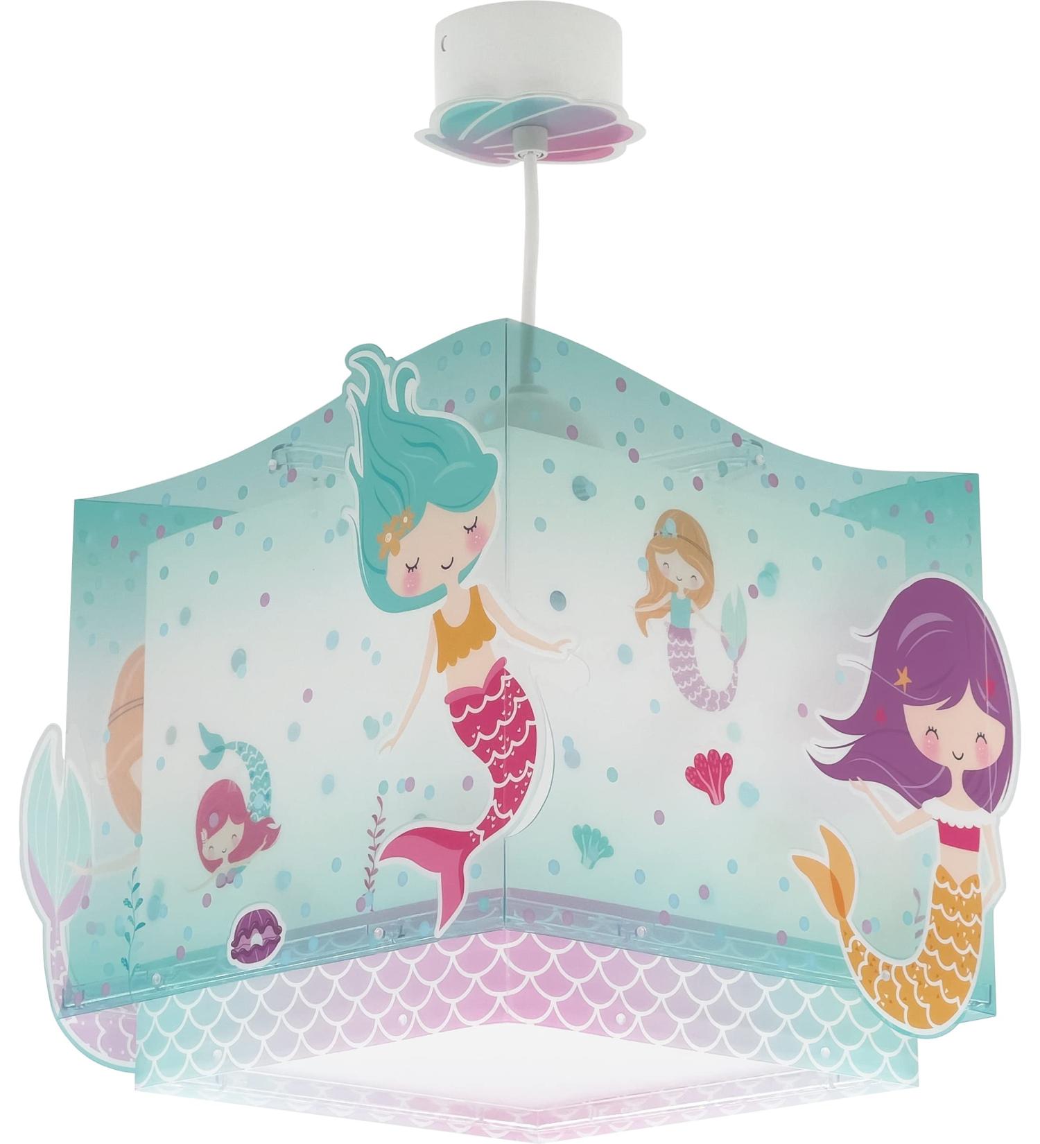 Dalber Mermaid Ceiling Lamp for Children's Room - E27 Pendant Light | Kids Lighting - Buy Online on SooperMarket.com