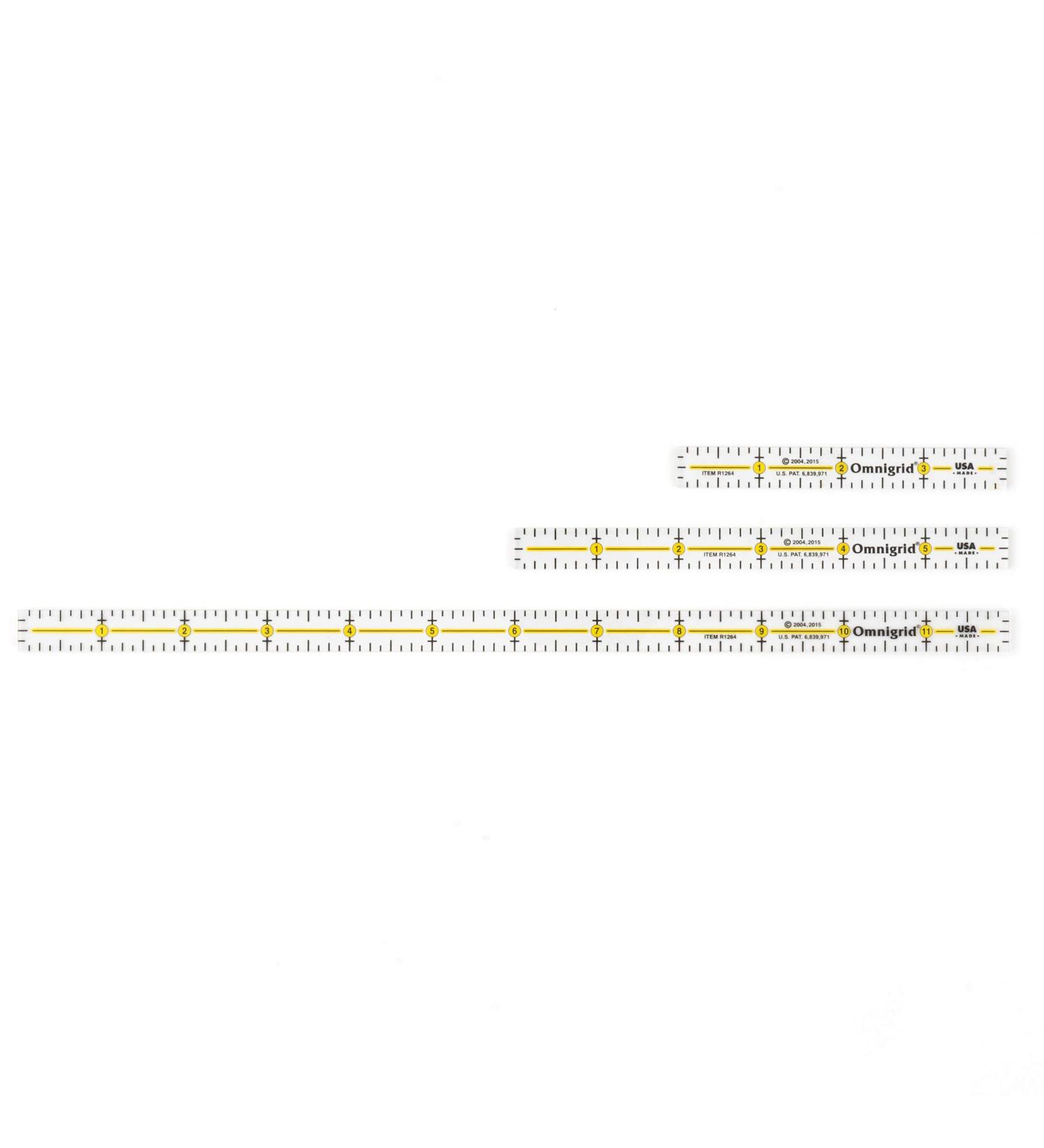 Omnigrid 4-6-12-Inch Marking Ruler Trio - Buy Online on SooperMarket.com