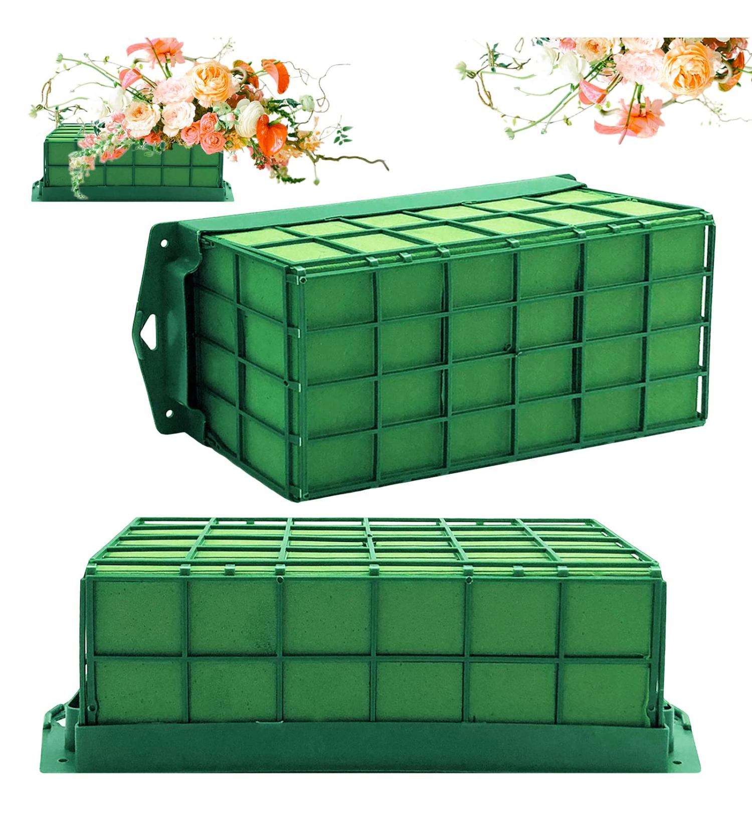2 Pcs Floral Foam Cage & Bricks for Wedding Decor - Flower Arrangement Supplies - Buy Online on SooperMarket.com