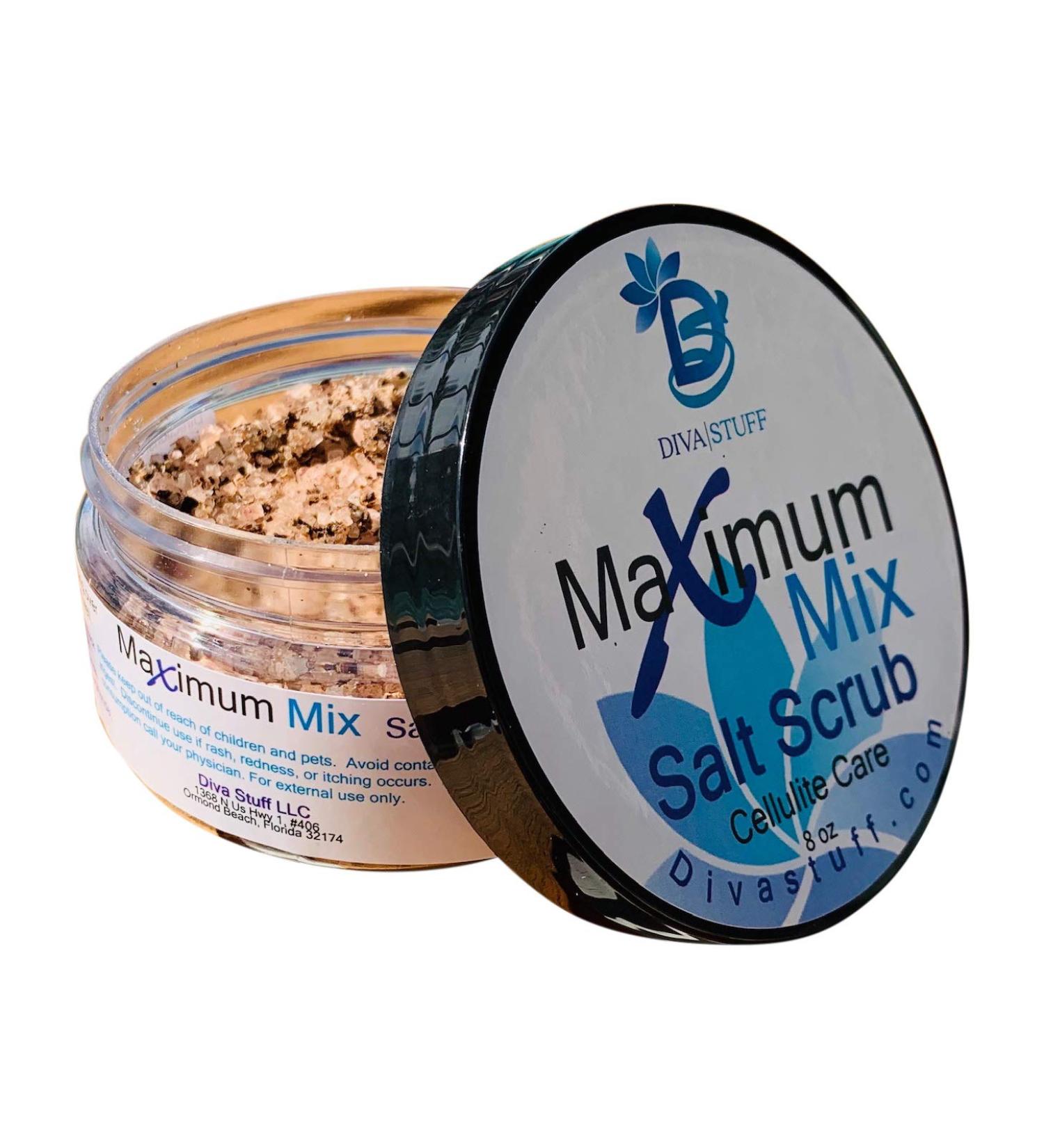 Diva Stuff Anti Cellulite Maxi-Mix Foaming Salt Scrub - Gota Kula Benzoin & Guarana for Smooth Skin | International Shipping Available - Buy Online on SooperMarket.com