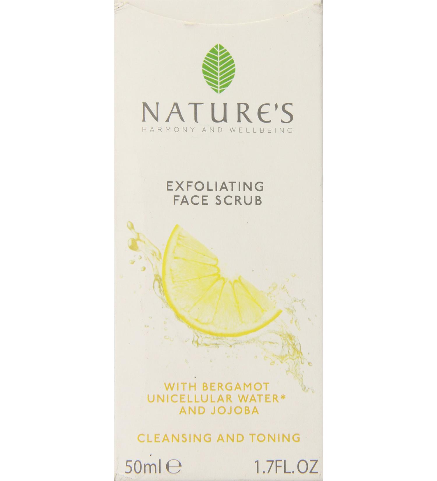 Nature's Exfoliating Face Scrub 1.7 oz | Gentle Exfoliator for Radiant Skin | International Shipping Available - Buy Online on SooperMarket.com