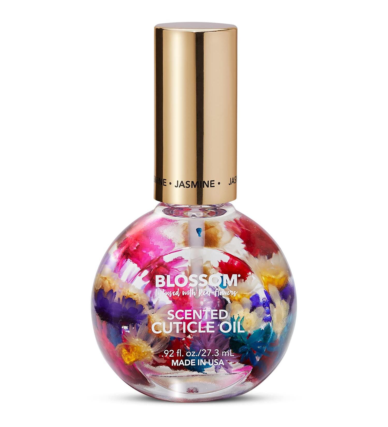Blossom Jasmine Scented Cuticle Oil - Hydrating, Moisturizing, and Strengthening Formula Infused with Real Flowers - Made in USA - 0.92 fl. oz - Buy Online on SooperMarket.com