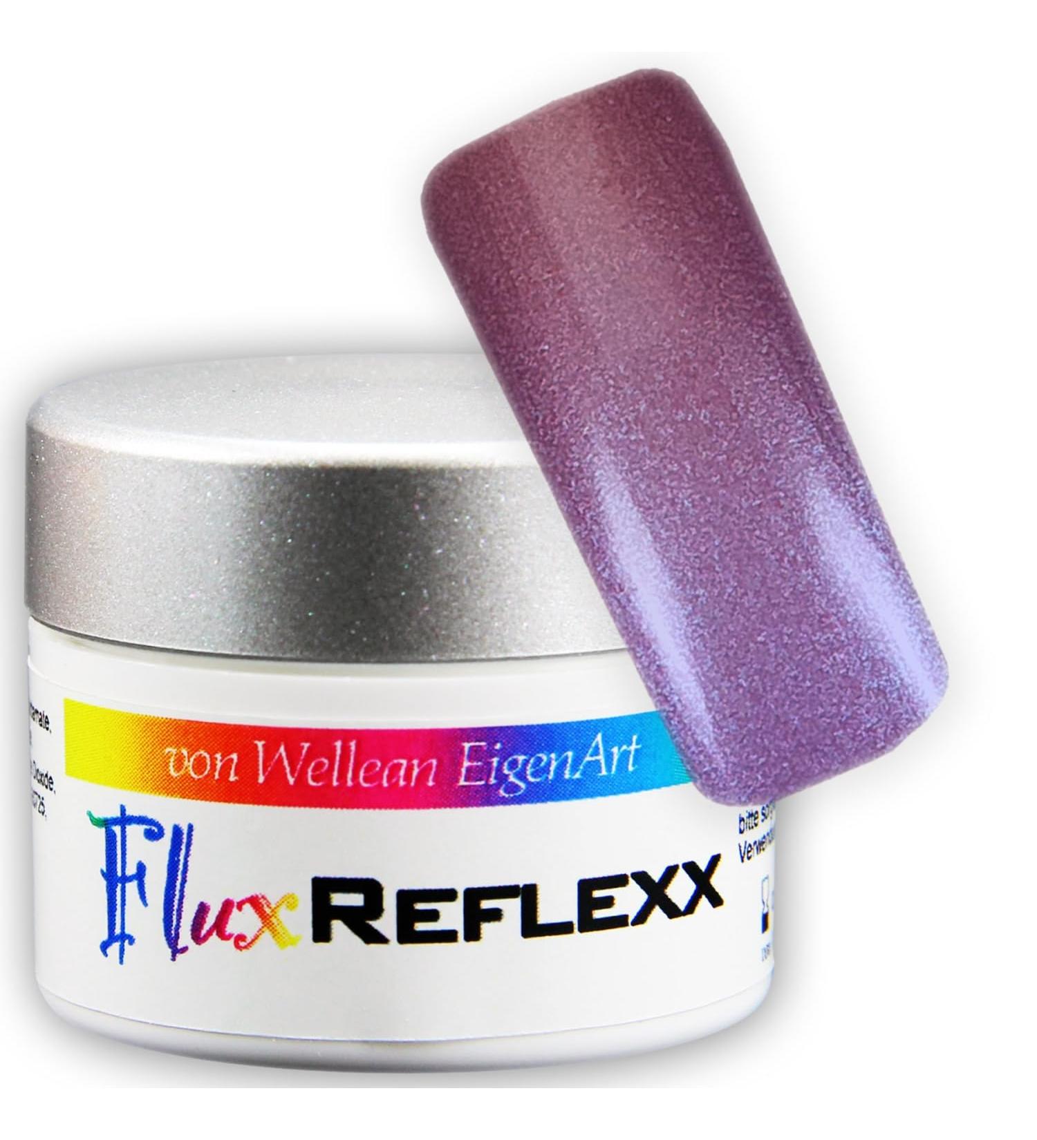 UV Gel Flux REFLEXX shimmer effect - burgundy/blue