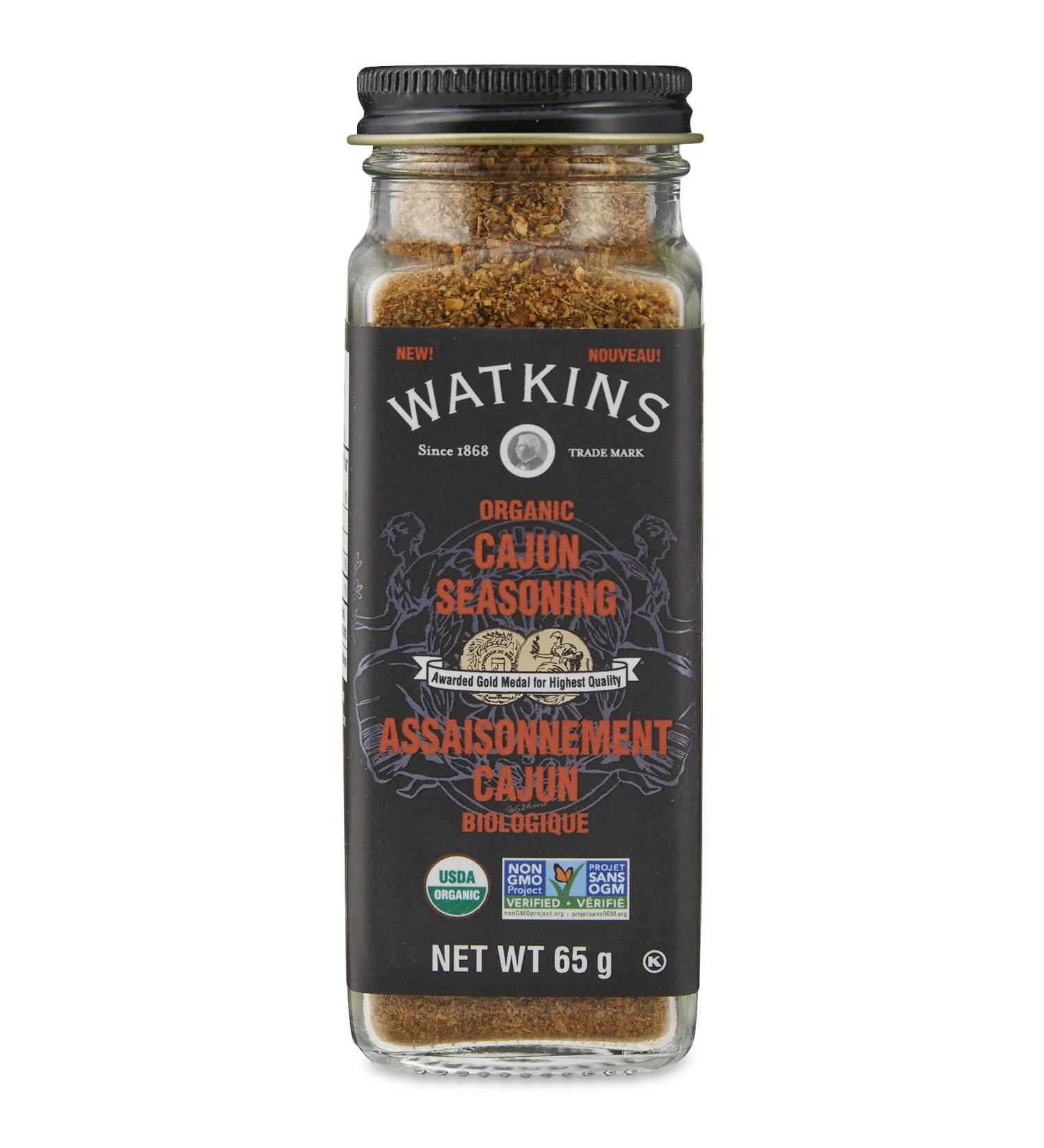 Watkins Gourmet Organic Spice Jar Cajun Seasoning Non-GMO Kosher 65 g - Buy Online on SooperMarket.com