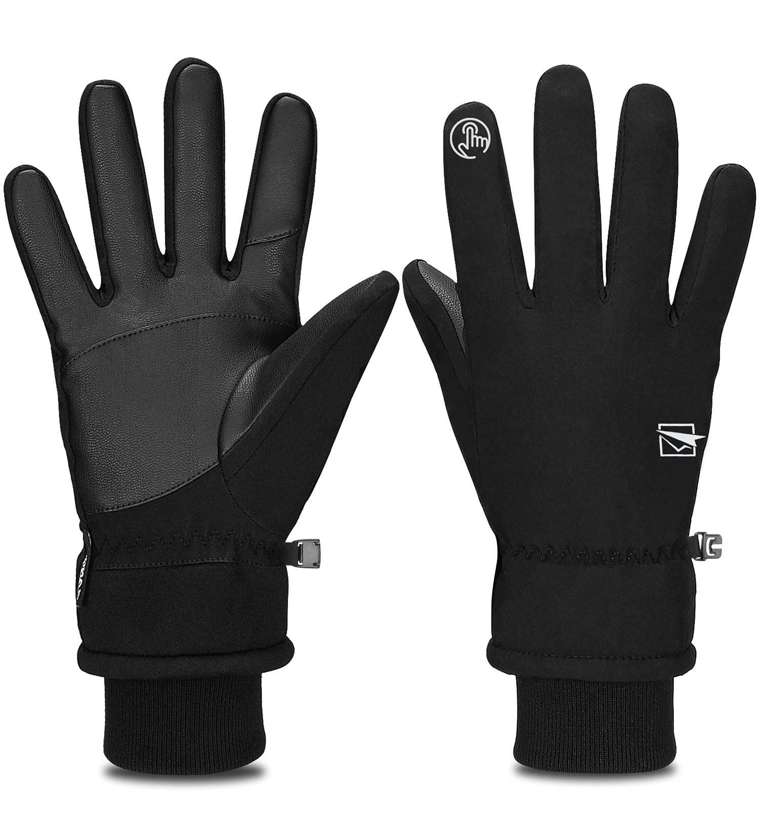 Yobenki Waterproof Winter Gloves | Windproof Touchscreen Ski Gloves for Men & Women | Breathable Running & Skiing Gloves - Buy Online on SooperMarket.com