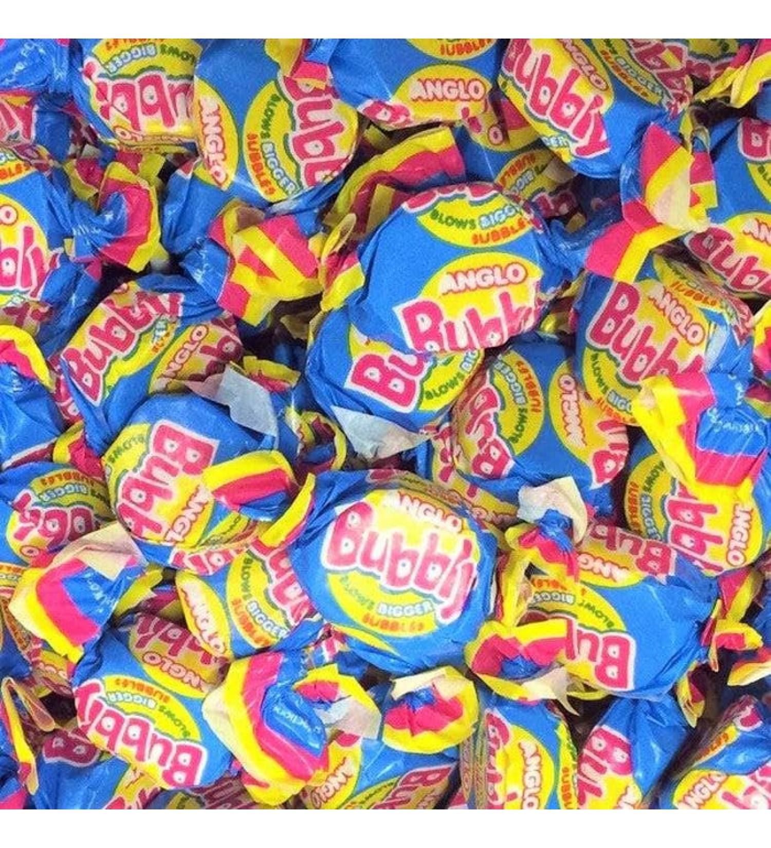Anglo Bubbly Bubblegum 1kg Sweet Pouch
