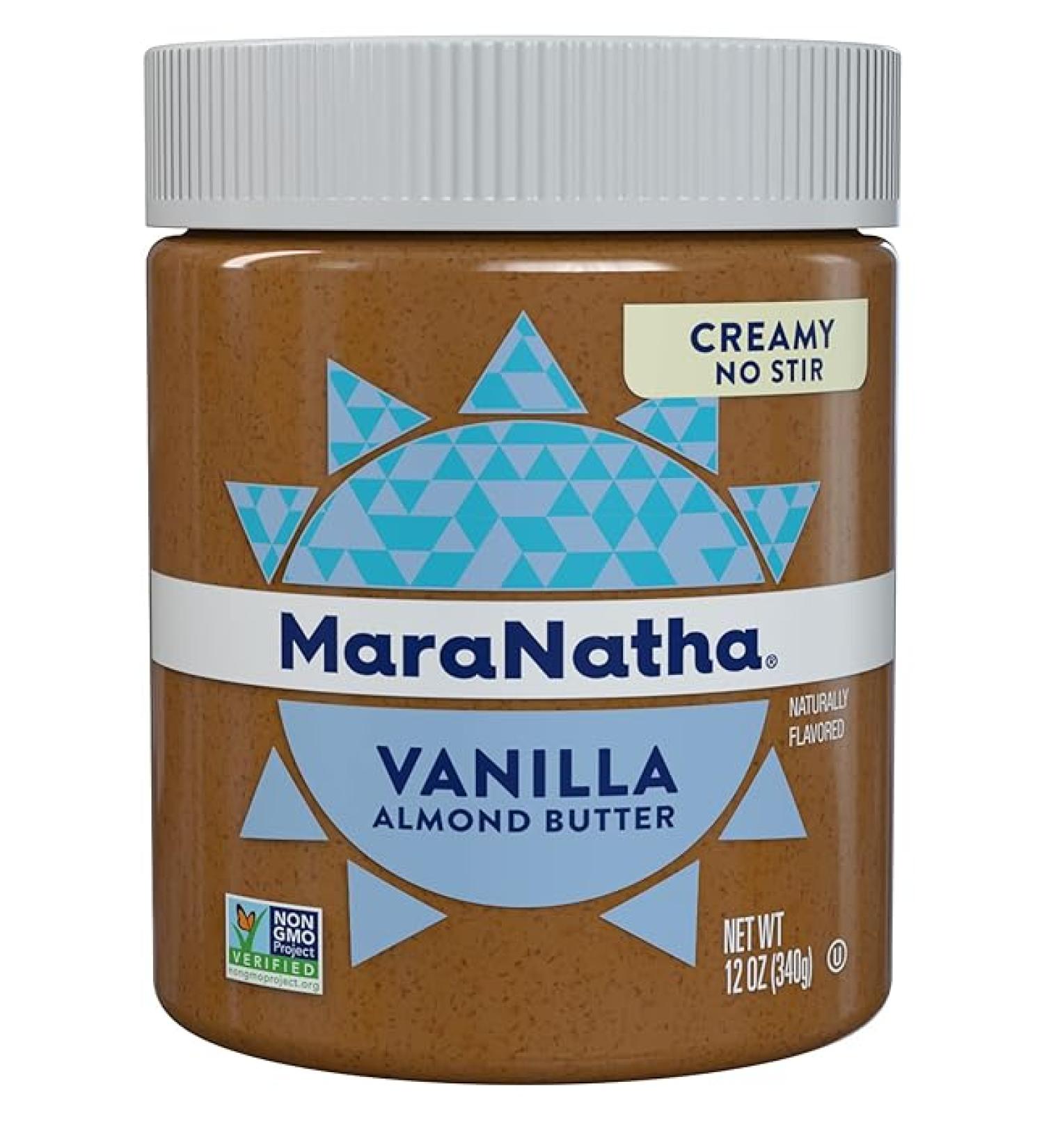MaraNatha Creamy Roasted Vanilla Almond Butter No Stir 12 Ounce Jar - Buy Online on SooperMarket.com