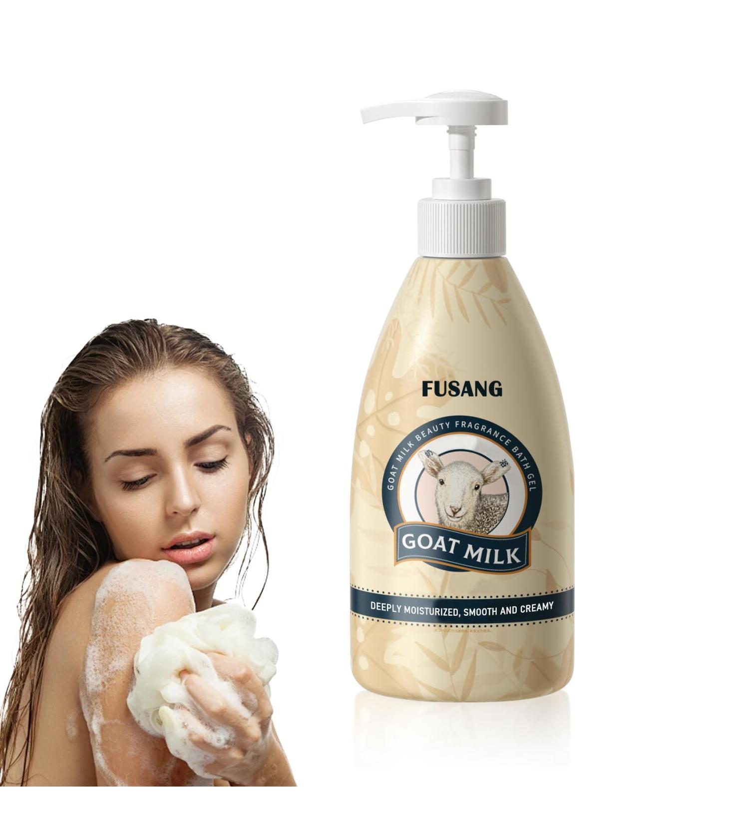 Buy Goat Milk Body Wash 500ml - Moisturizing Hand & Body Cleanser for Men & Women - Nourishing & Softening - Buy Online on SooperMarket.com