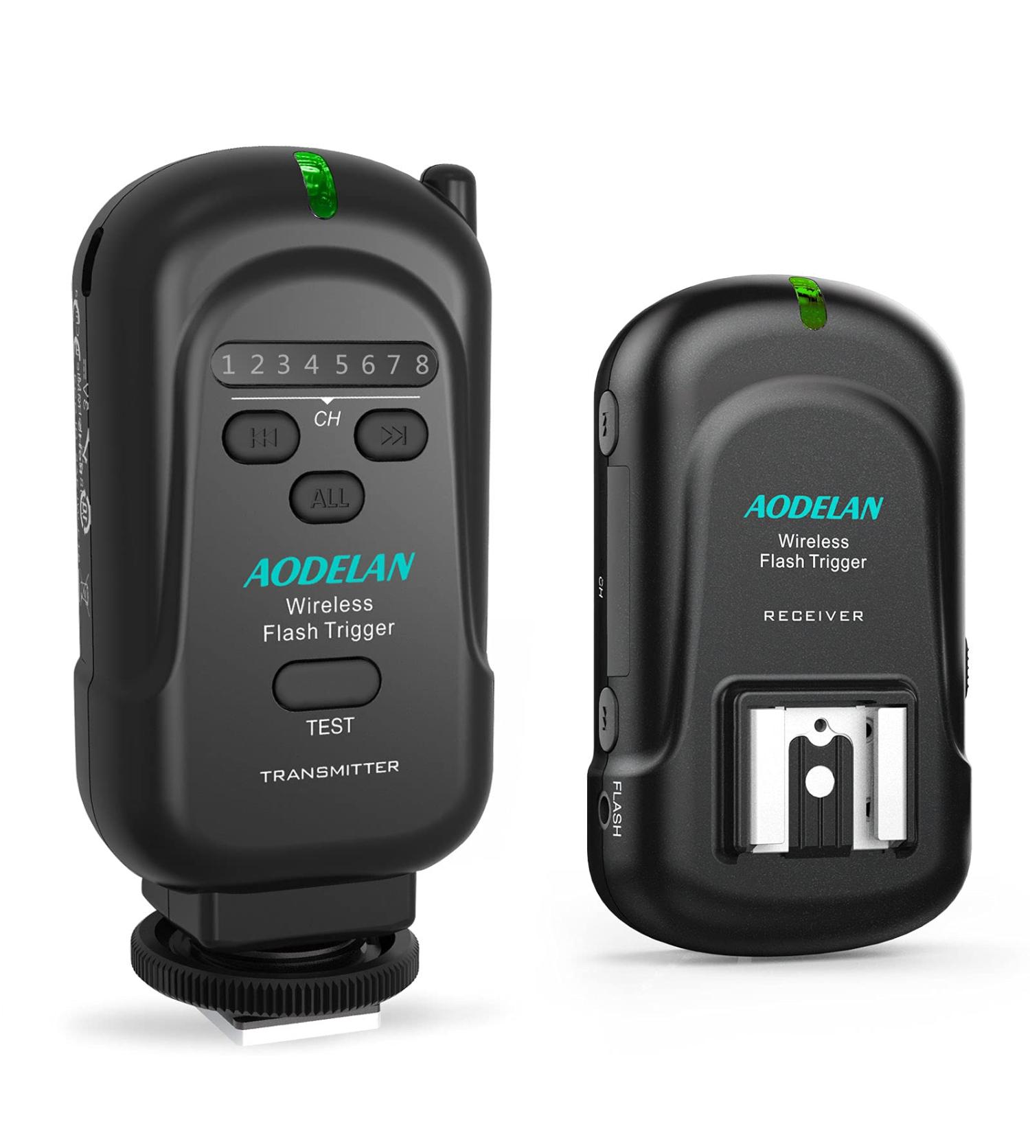 Wireless Flash Trigger Set 2.4 GHz for Canon Nikon Panasonic Olympus Fuji Pentax Samsung - Transmitter and Receiver for Sony Cameras (Excludes Sony Flashes) - Buy Online on SooperMarket.com
