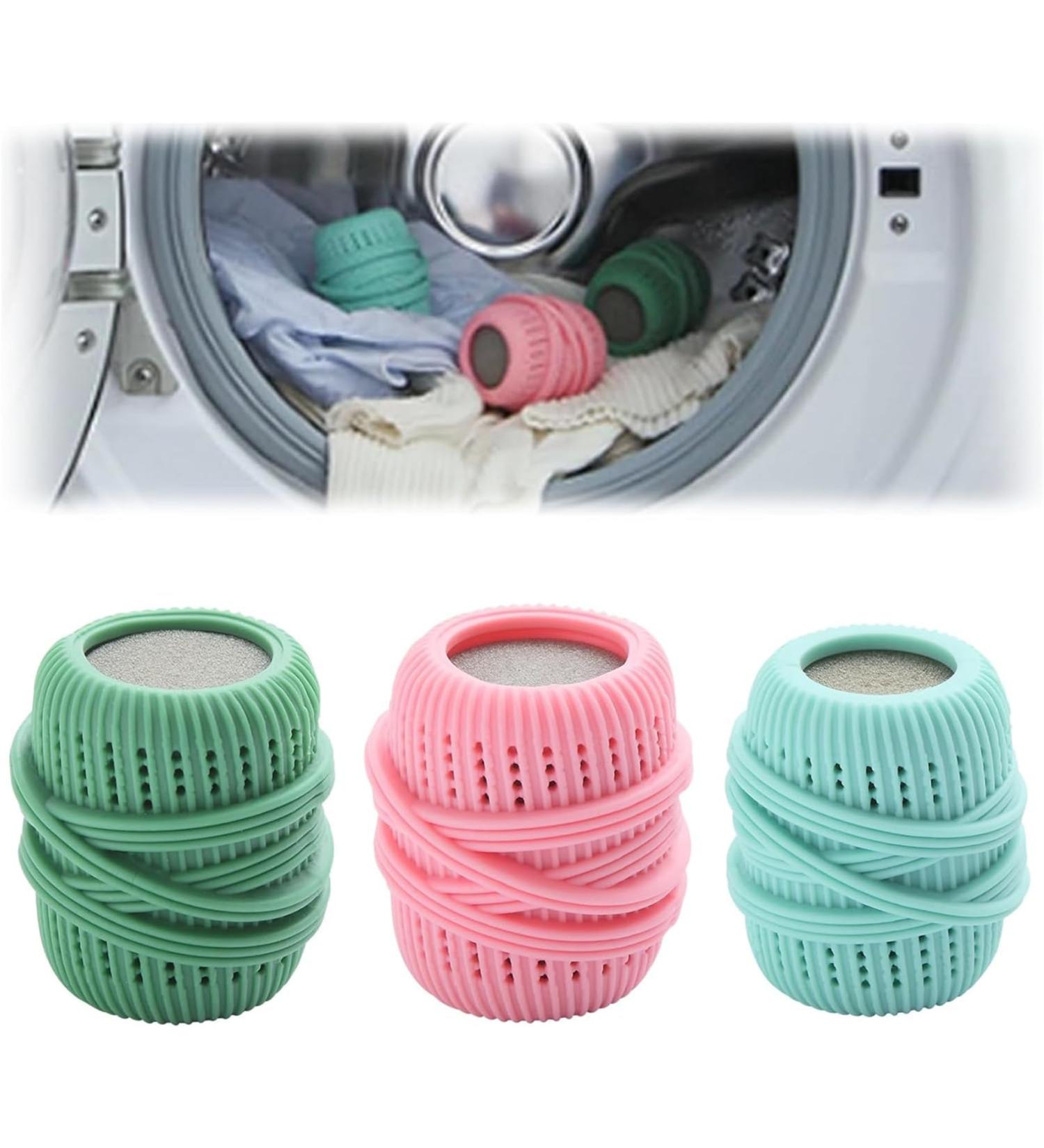 3Pcs/Set Washing Machine Laundry Ball Reusable Fabric Softener Dispenser Laundry Balls for Removal Washer Ball Dryer Washing Laundry Washing Sponge Household Substitute (3Pcs) - Buy Online on SooperMarket.com