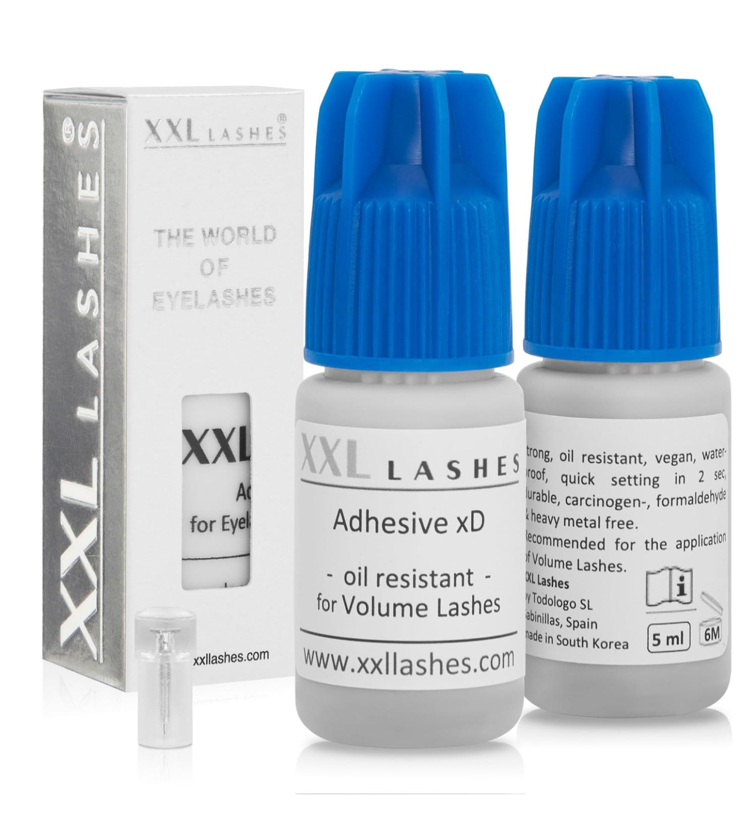 Buy Adhesive xD Oil-Resistant Eyelash Extension Glue | Waterproof Quick-Drying Vegan | 5 ml for Russian Volume & Excellent Retention - Buy Online on SooperMarket.com
