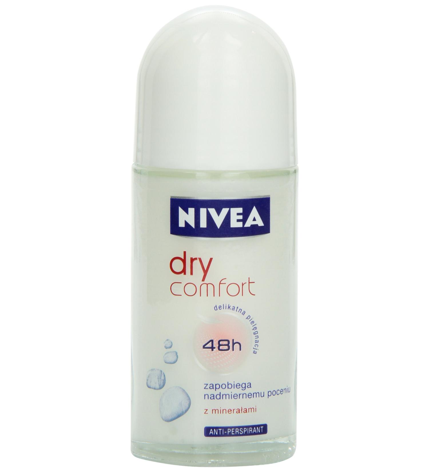 Nivea Dry Comfort Deodorant Roll-On 1.7oz (Pack of 2) - Long-lasting Protection - Buy Online on SooperMarket.com