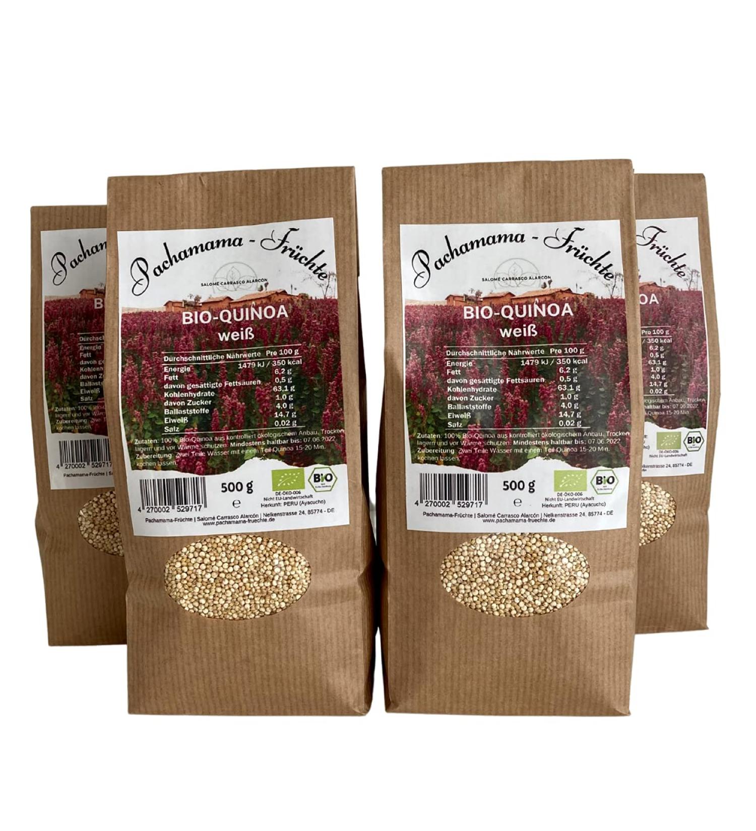 4 x 500 g Quinoa white organic - Buy Online on SooperMarket.com