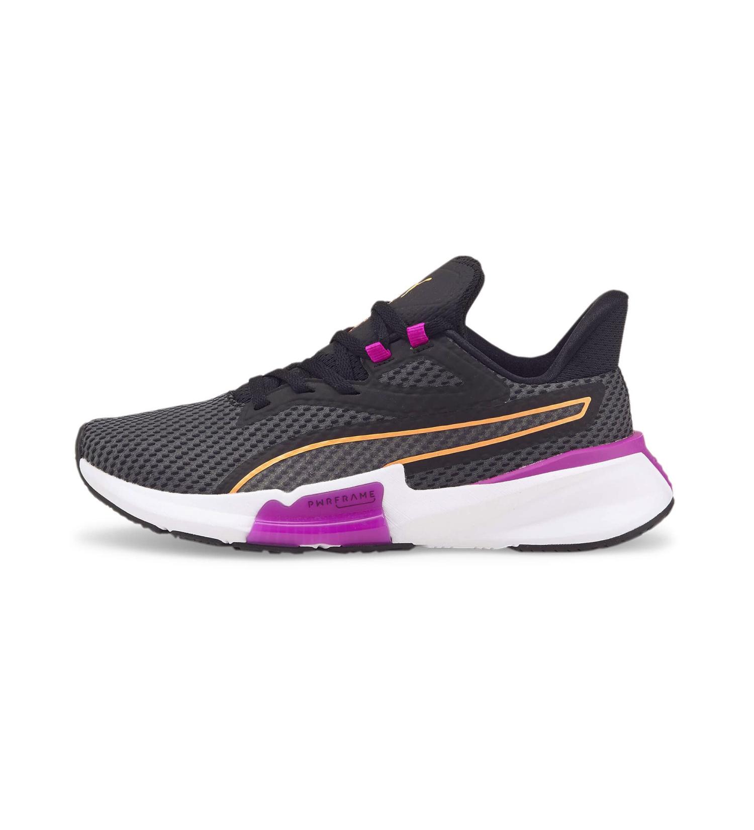 PUMA Women's Pwrframe TR Gymnastics Shoe - 41 EU Black/Deep Orchid/Neon Citrus - Best for Performance & Style - Buy Online on SooperMarket.com