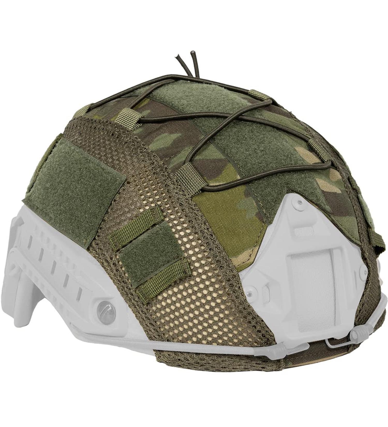 OneTigris Multicam Helmet Cover ZKB06 - Green Large Cloth Cover for Fast Helmet (M/L) & Bump Helmet (L/XL) - Buy Online on SooperMarket.com
