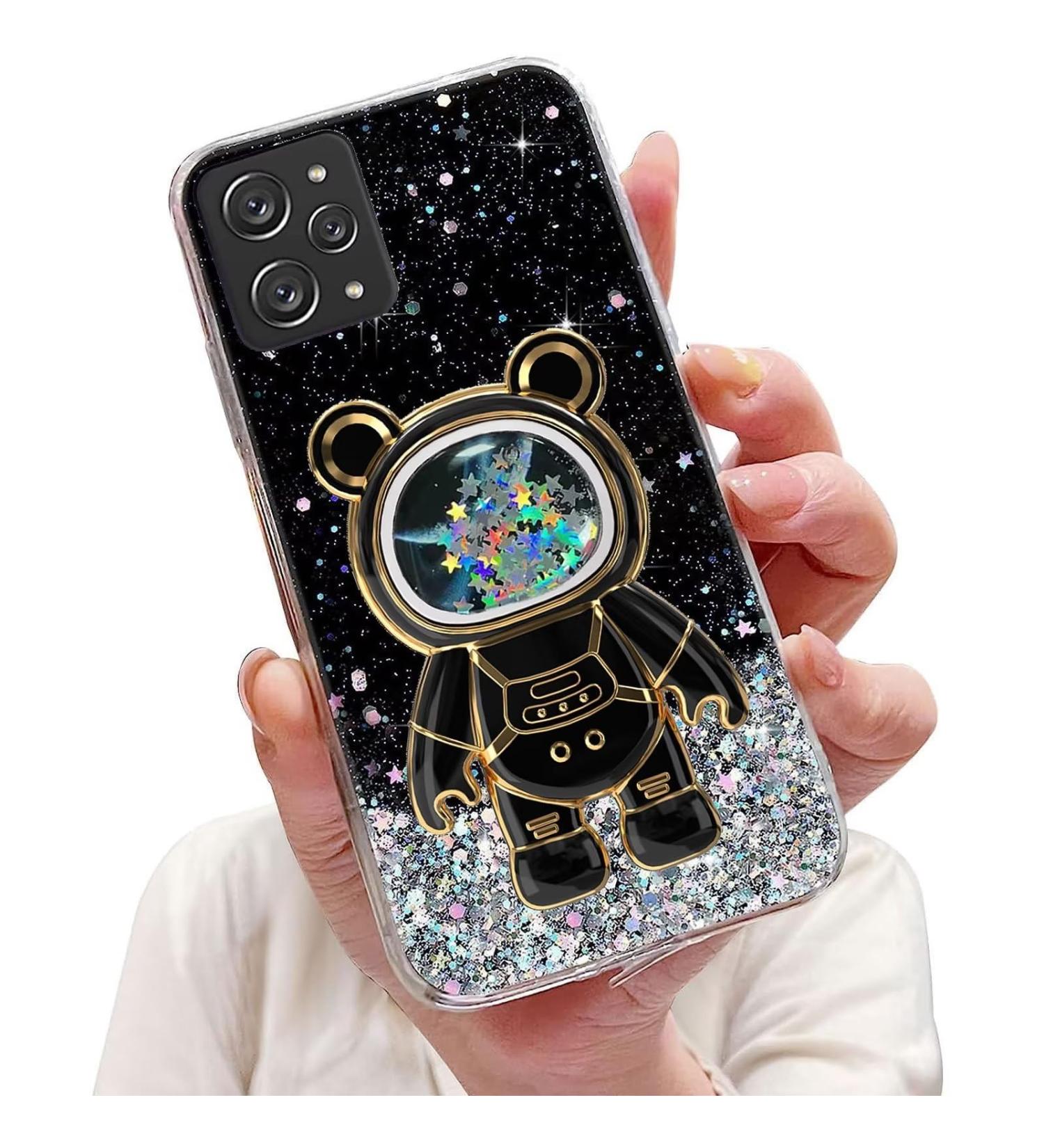 Buy Tivenfezk Nadoli Glitter Astronaut Soft Silicone Case for Xiaomi Redmi 12 - Bling Shell with Hidden Stand - Buy Online on SooperMarket.com