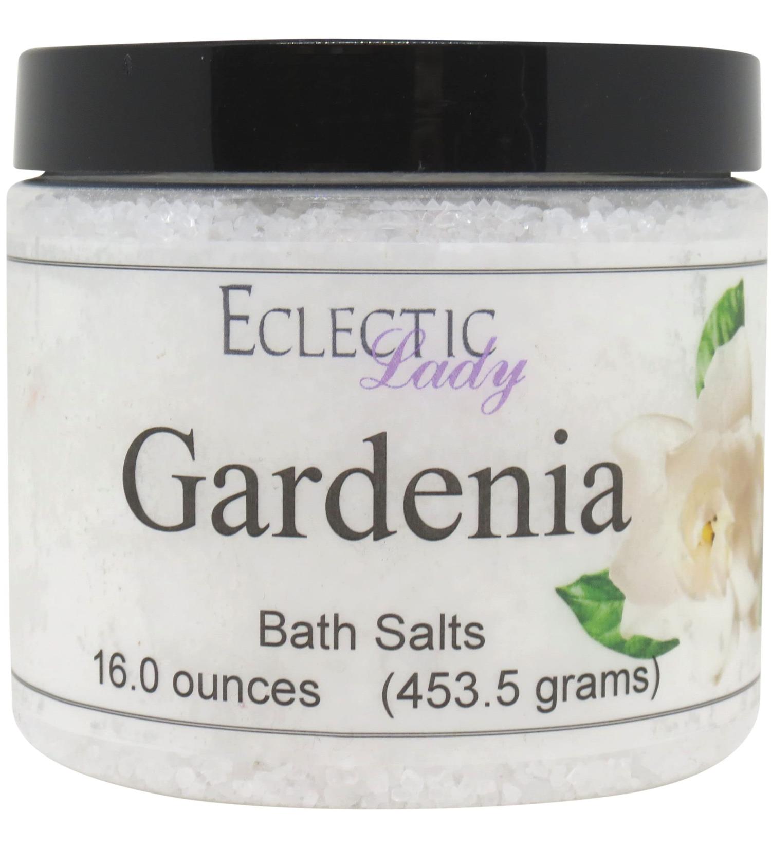 Eclectic Lady Gardenia Bath Salts - 16 oz | Relaxing Aromatherapy Soak - Buy Online on SooperMarket.com